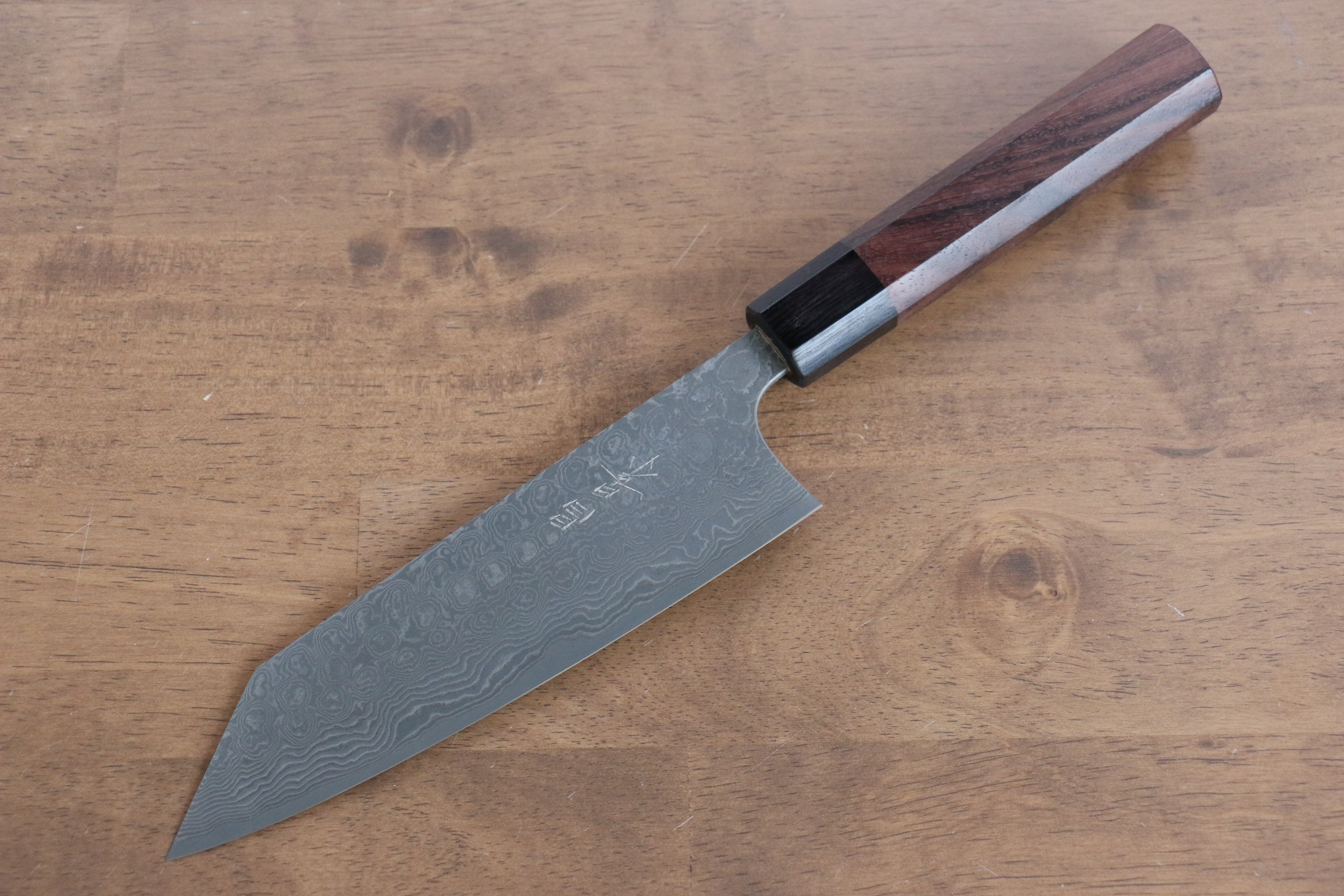 Masakage Kumo VG10 Damascus Bunka 170mm Shitan Handle - Seisuke Knife
