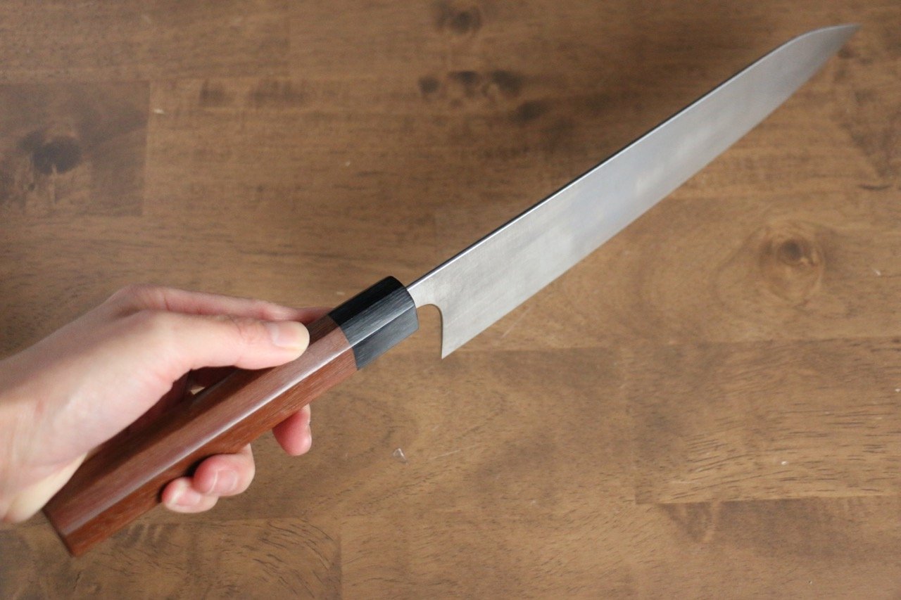 Shibata Takayuki Koutetsu Blue Super Gyuto 240mm Jarrah Handle - Seisuke Knife