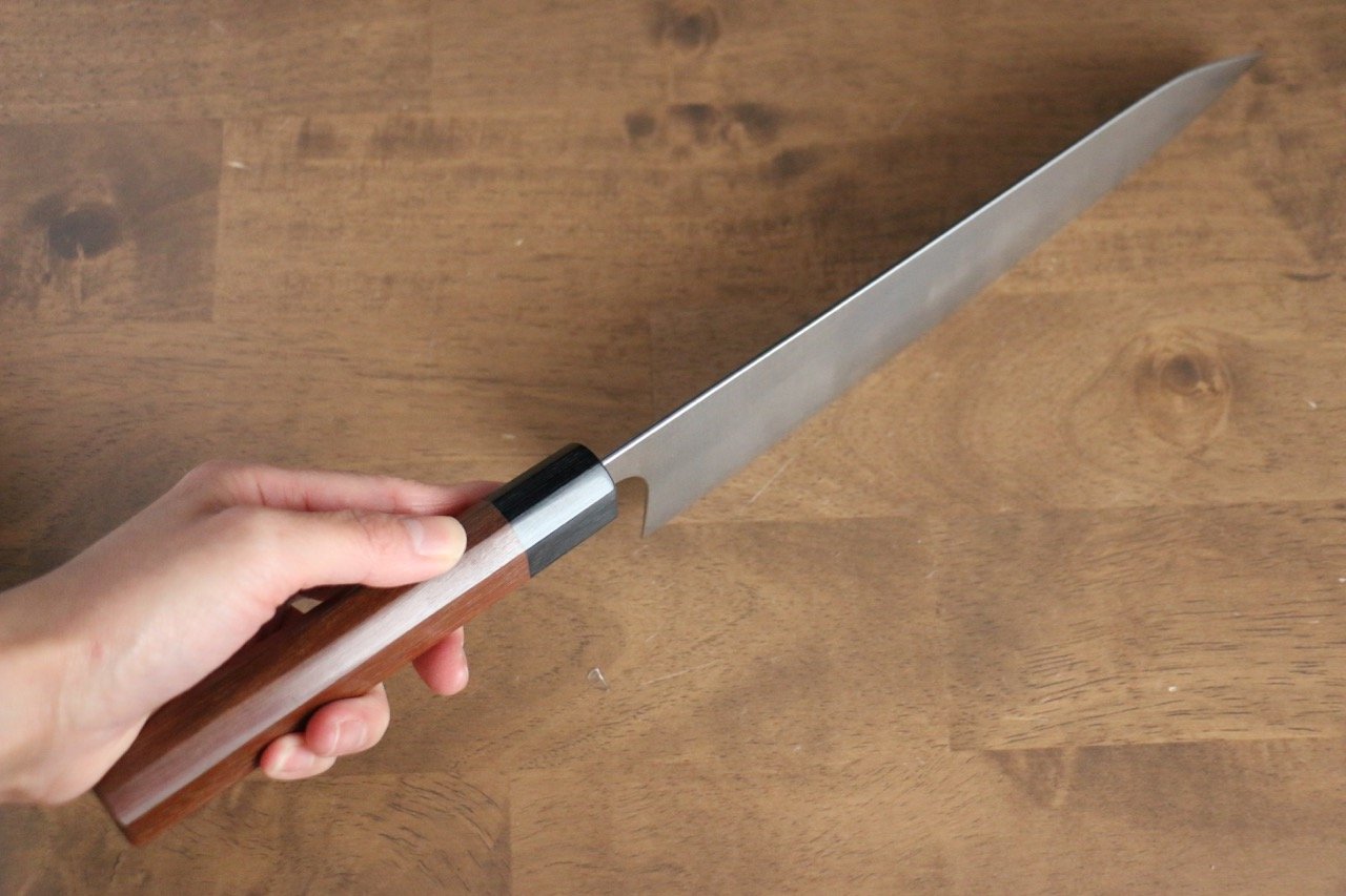 Shibata Takayuki Koutetsu Blue Super Gyuto 240mm Jarrah Handle - Seisuke Knife