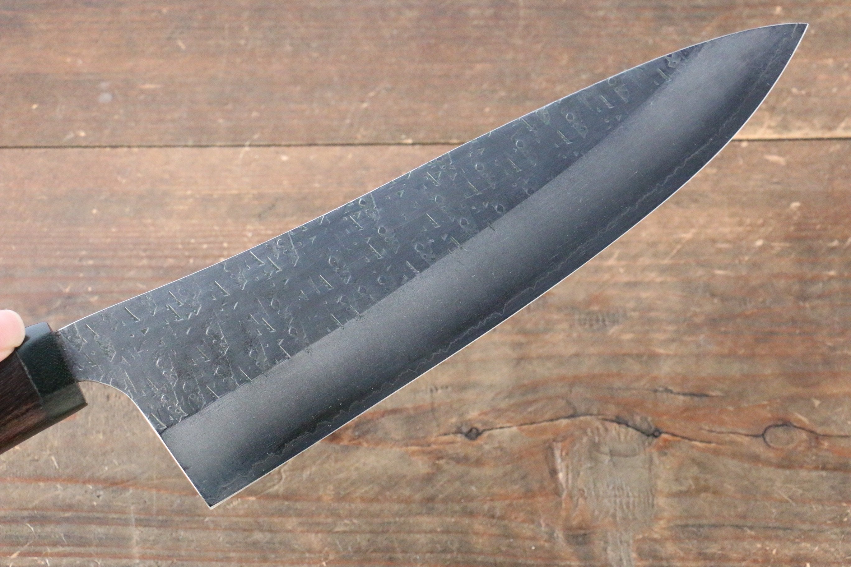 Shungo Ogata SG2 Hammered Gyuto 225mm Wenge Handle - Seisuke Knife