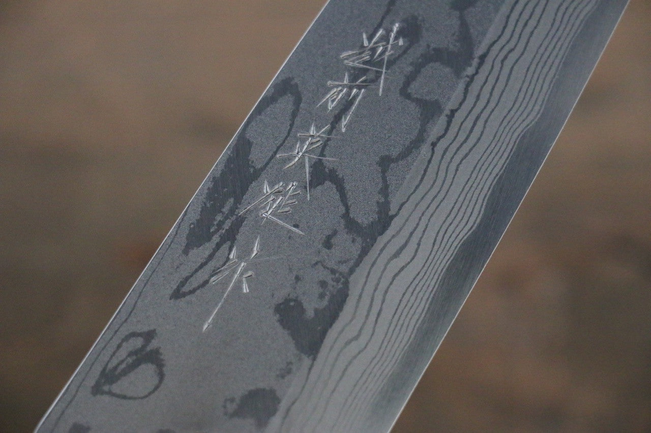 Hideo Kitaoka Blue Steel No.2 Damascus Funayuki Japanese Chef Knife 170mm - Seisuke Knife