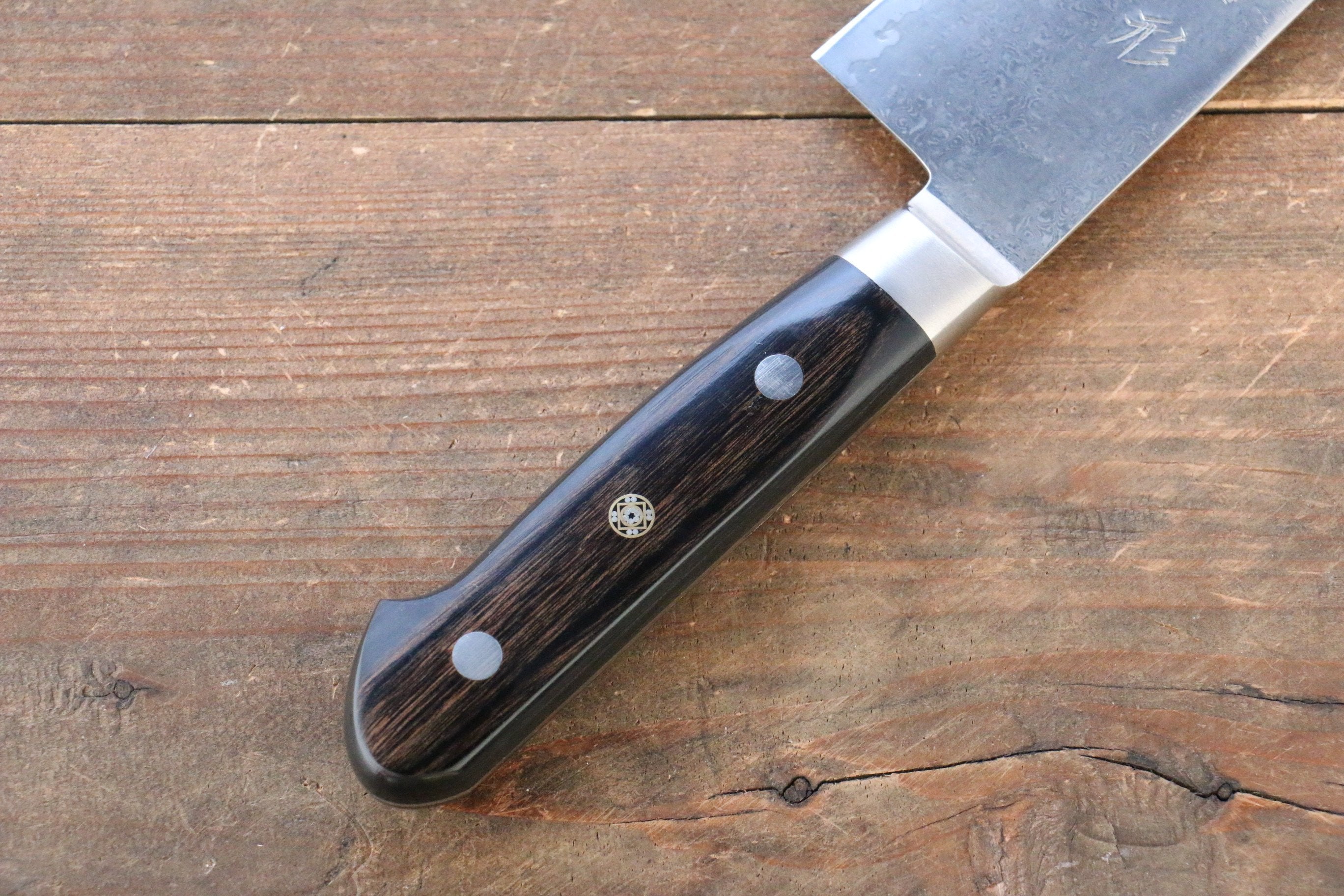 Shungo Ogata SG2 Damascus Santoku 180mm Handle - Seisuke Knife