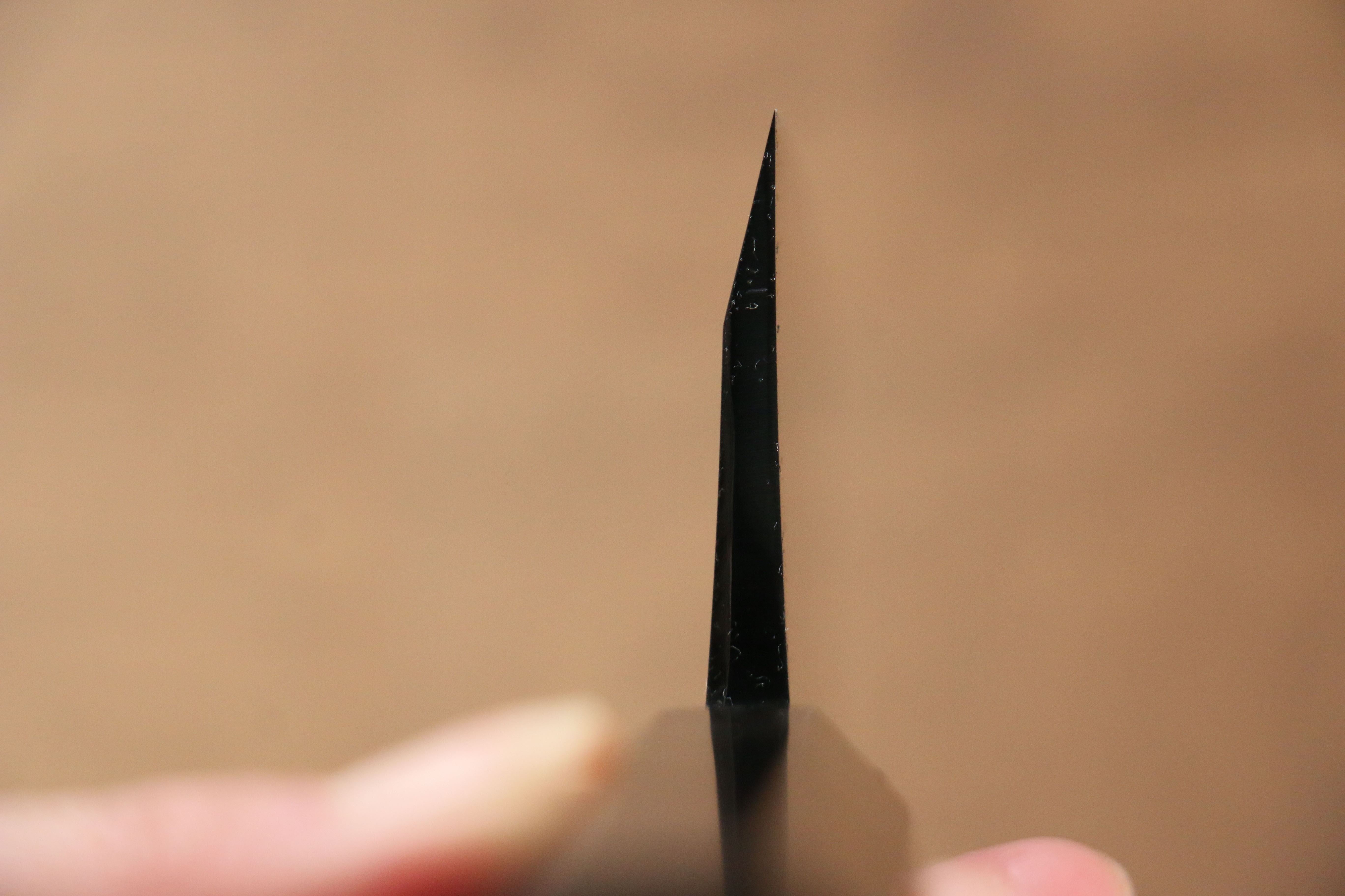 Jikko Ginza White Steel Black dyeing Kiritsuke Deba 180mm Ebony Wood Handle - Seisuke Knife