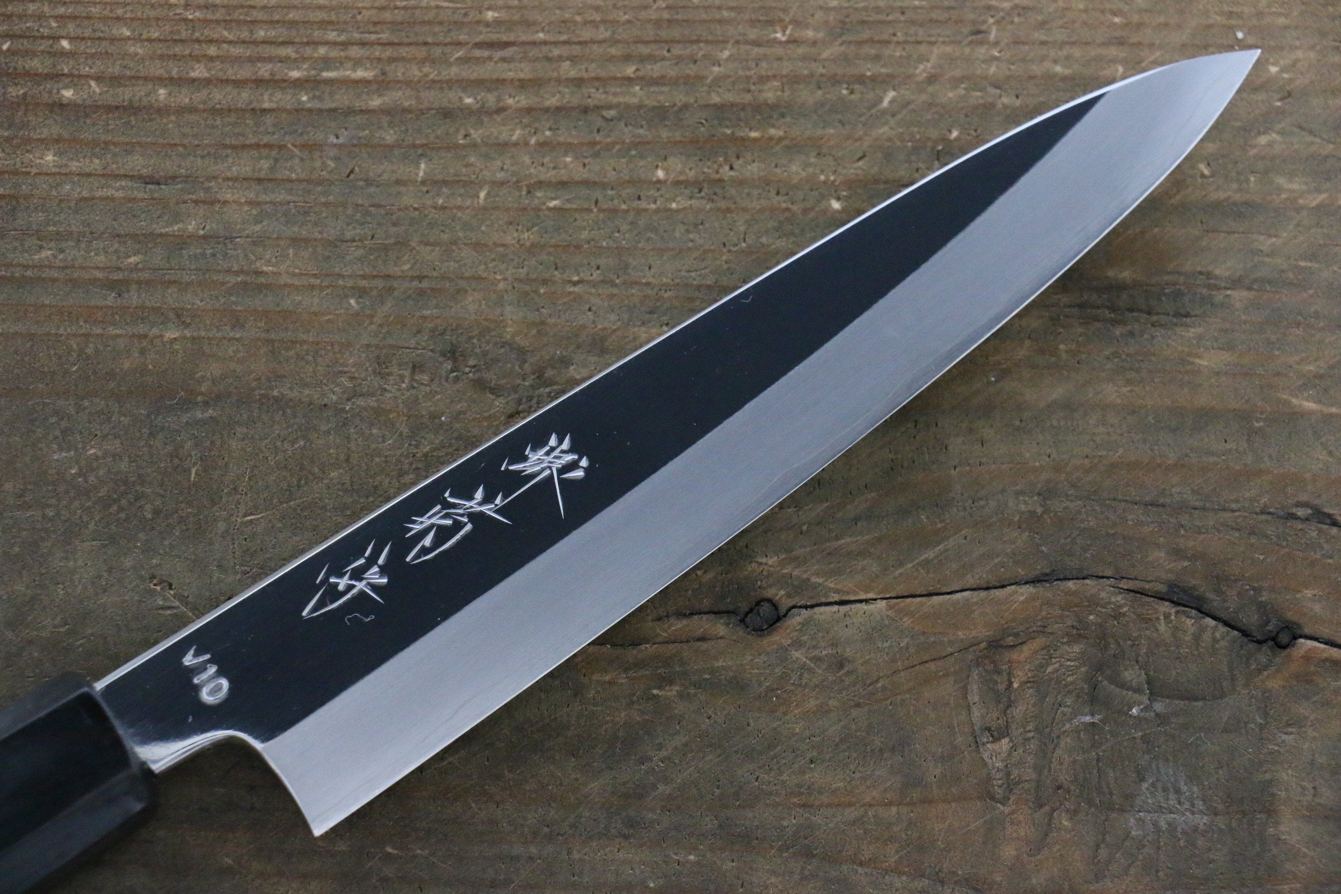 Sakai Kikumori VG10 Migaki Petty-Utility 150mm Ebony Wood Handle - Seisuke Knife