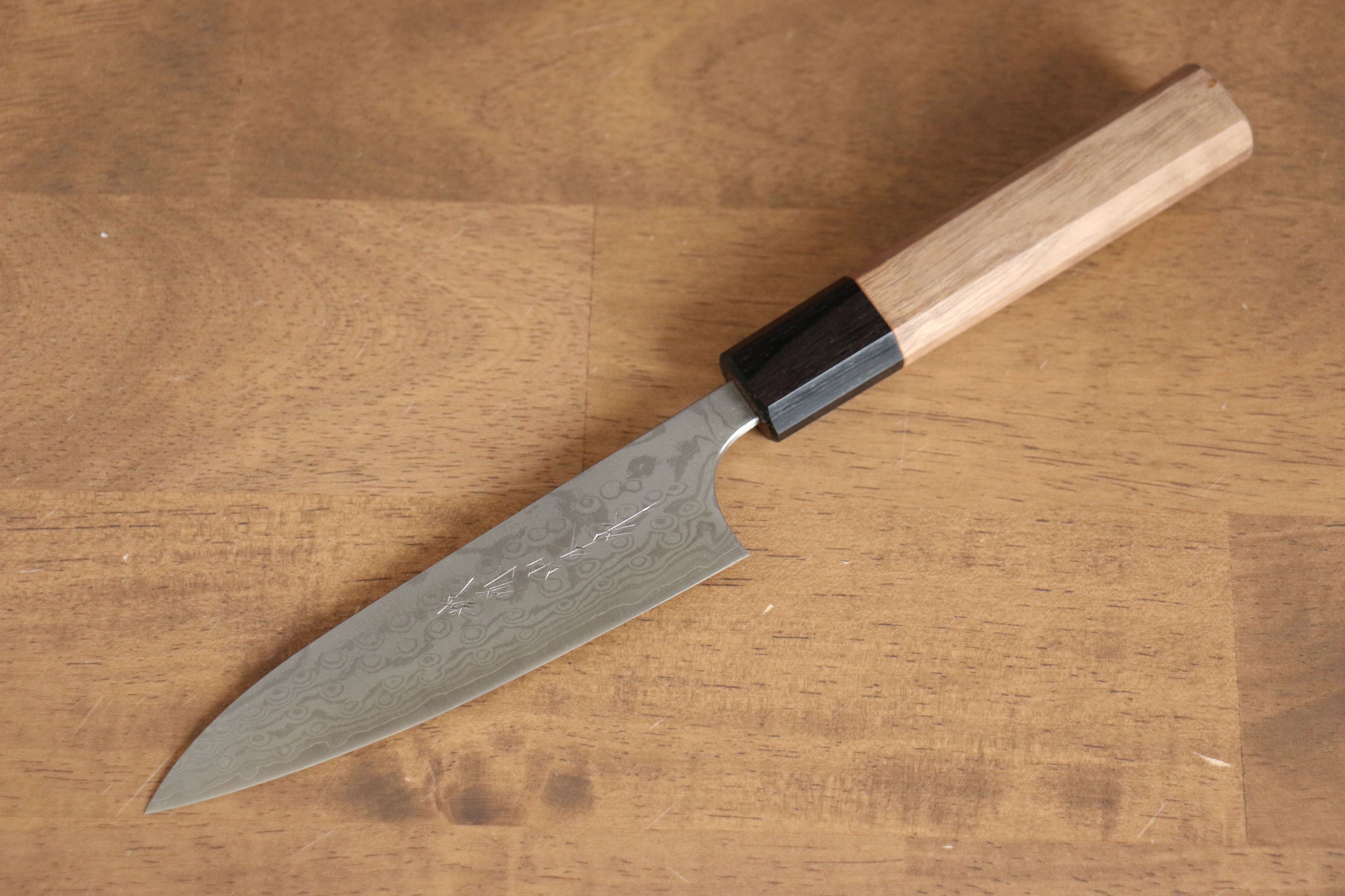 Nao Yamamoto VG10 Damascus Petty-Utility 120mm Walnut Handle - Seisuke Knife
