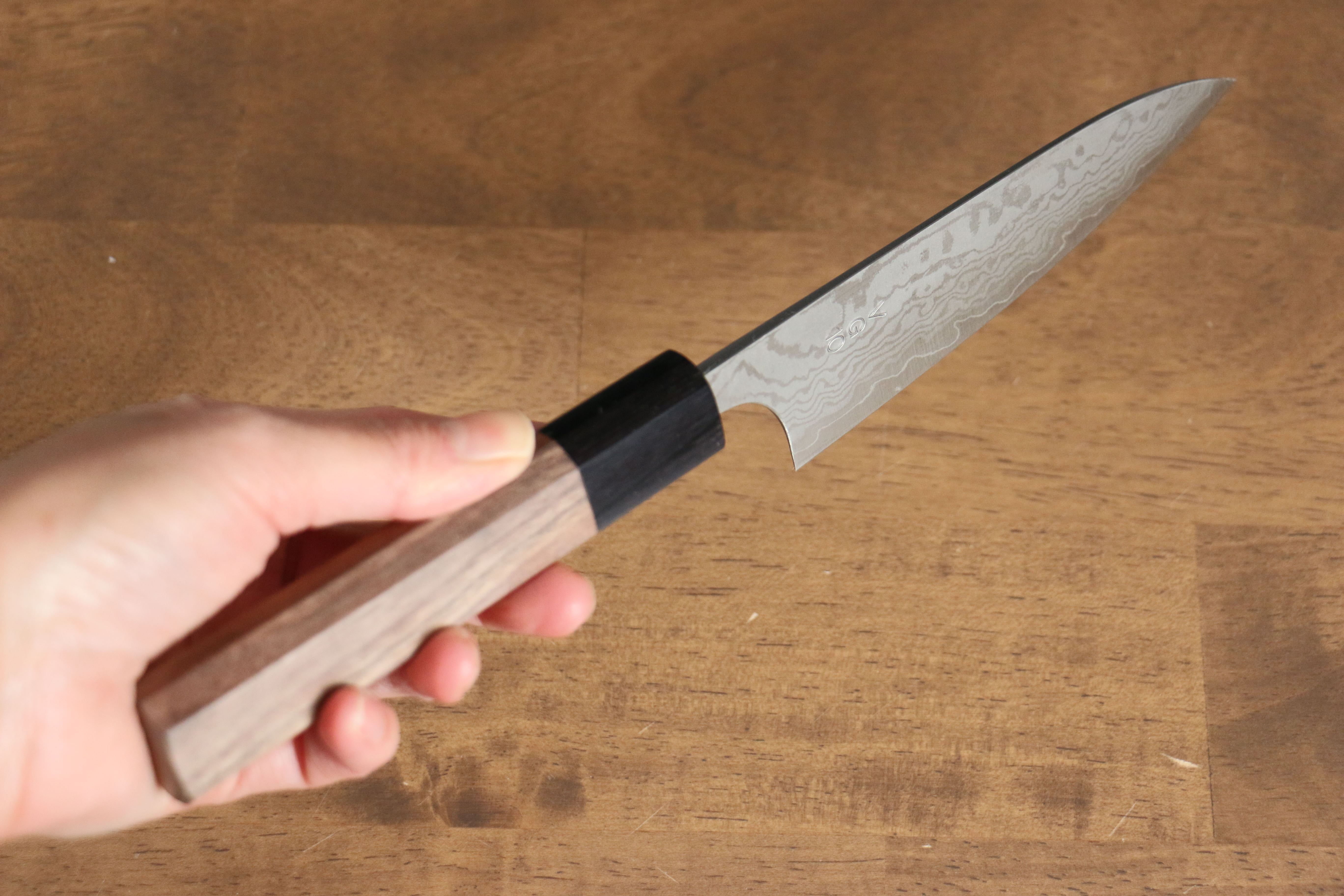 Nao Yamamoto VG10 Damascus Petty-Utility 120mm Walnut Handle - Seisuke Knife