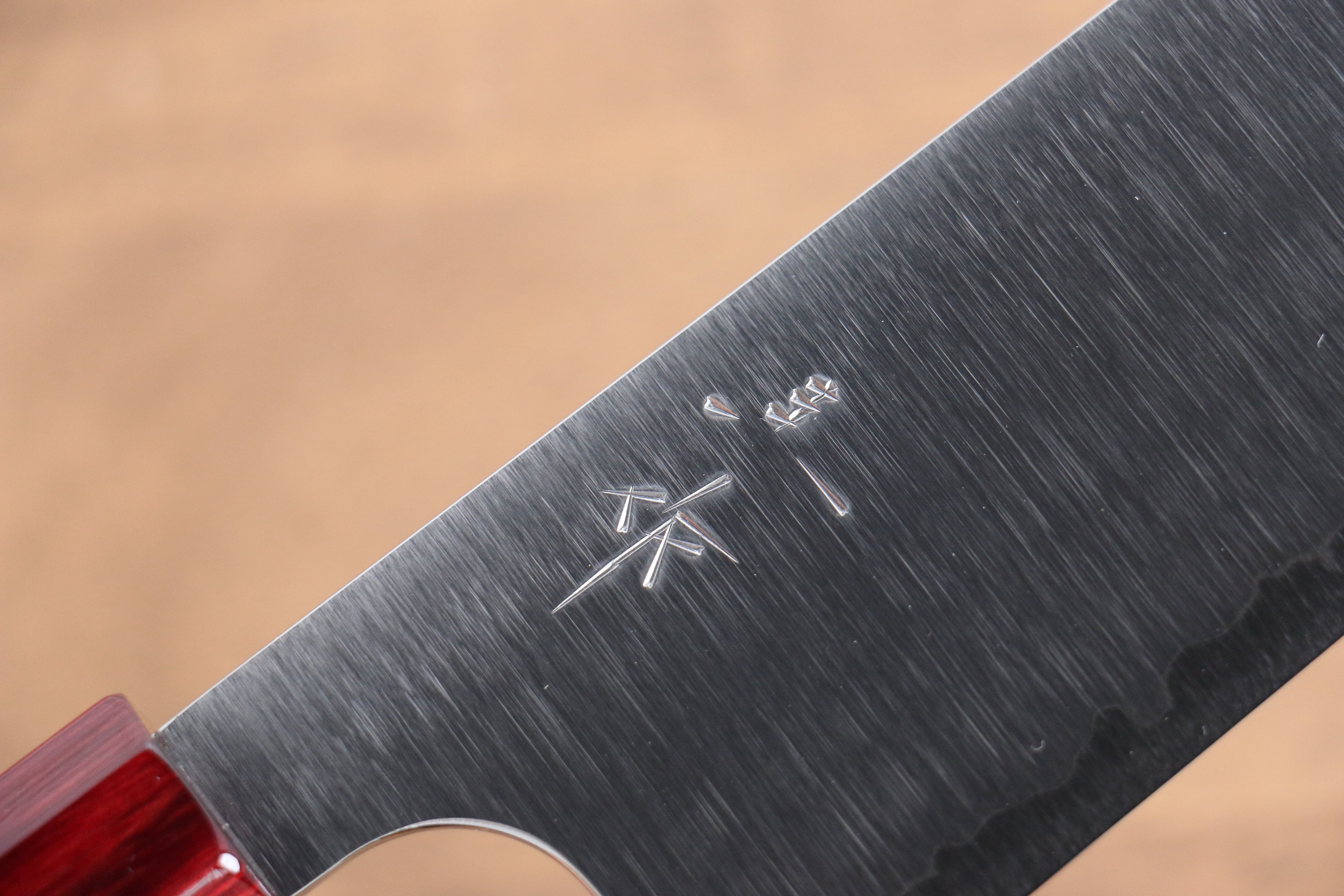 Kei Kobayashi SG2 Santoku 170mm Red Lacquered Handle - Seisuke Knife