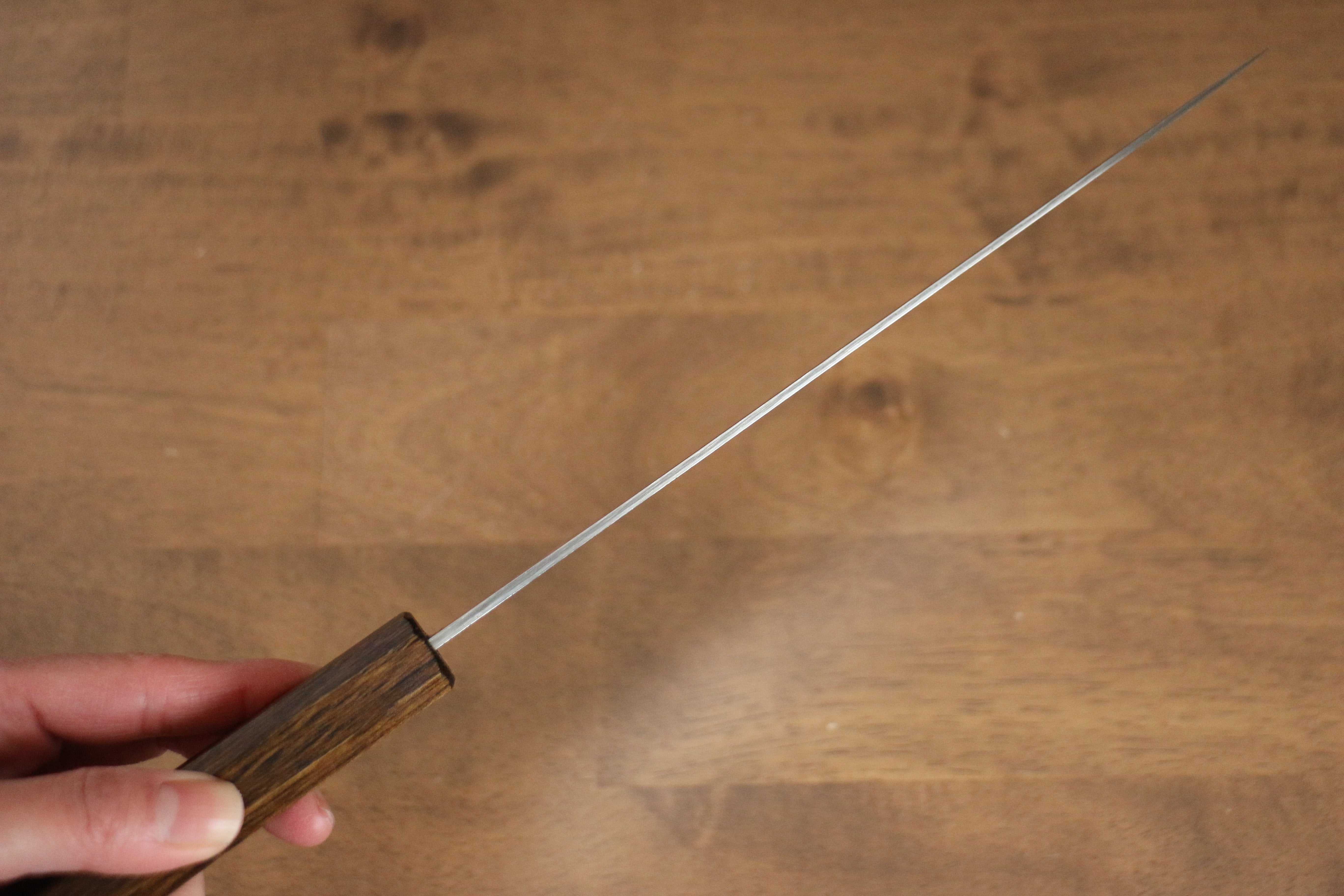 Seisuke VG10 Mirrored Finish Damascus Gyuto 210mm Oak Handle - Seisuke Knife