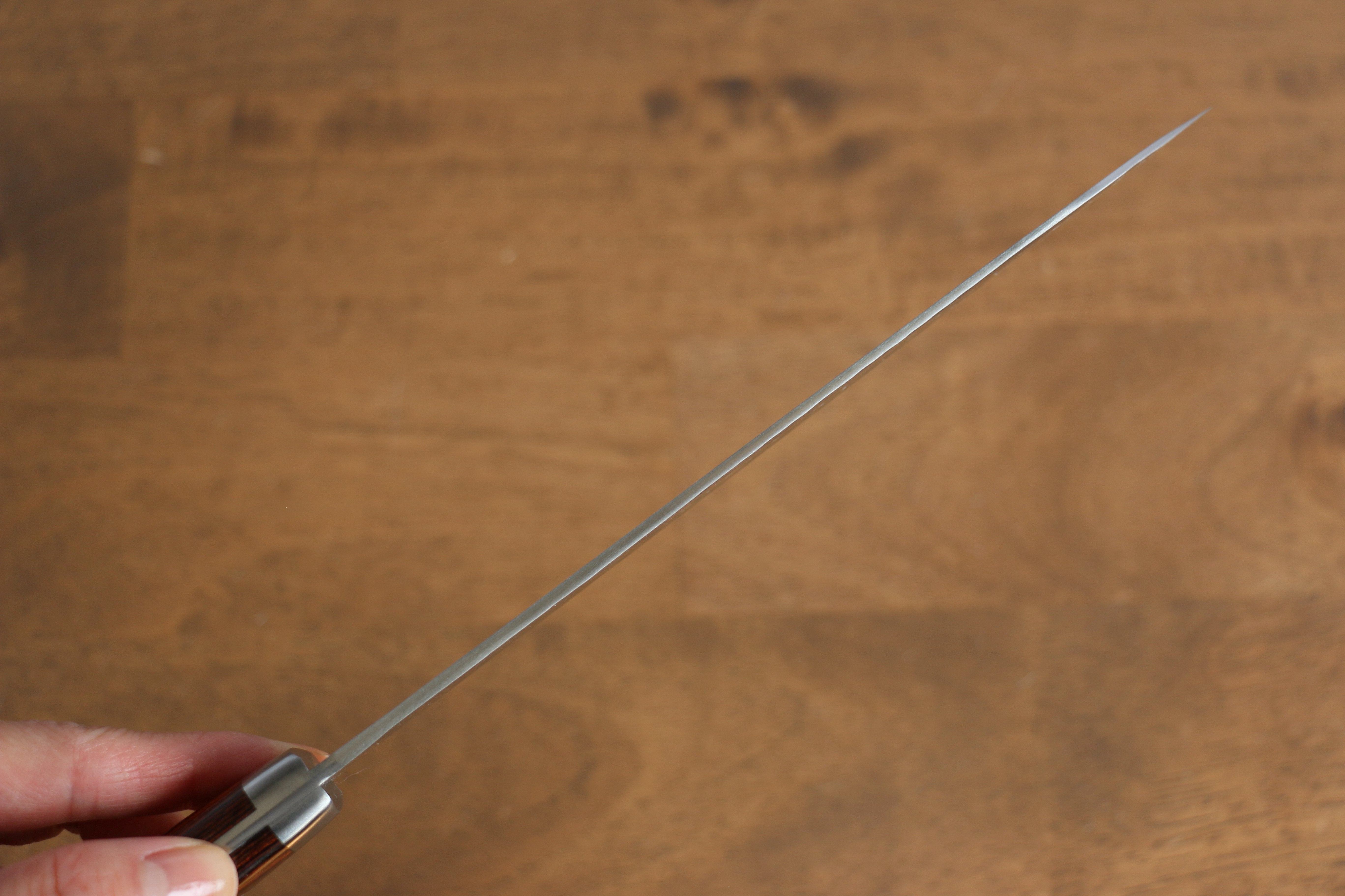 Kunihira Tanzo VG1 Hammered Gyuto 180mm with Mahogany Handle - Seisuke Knife