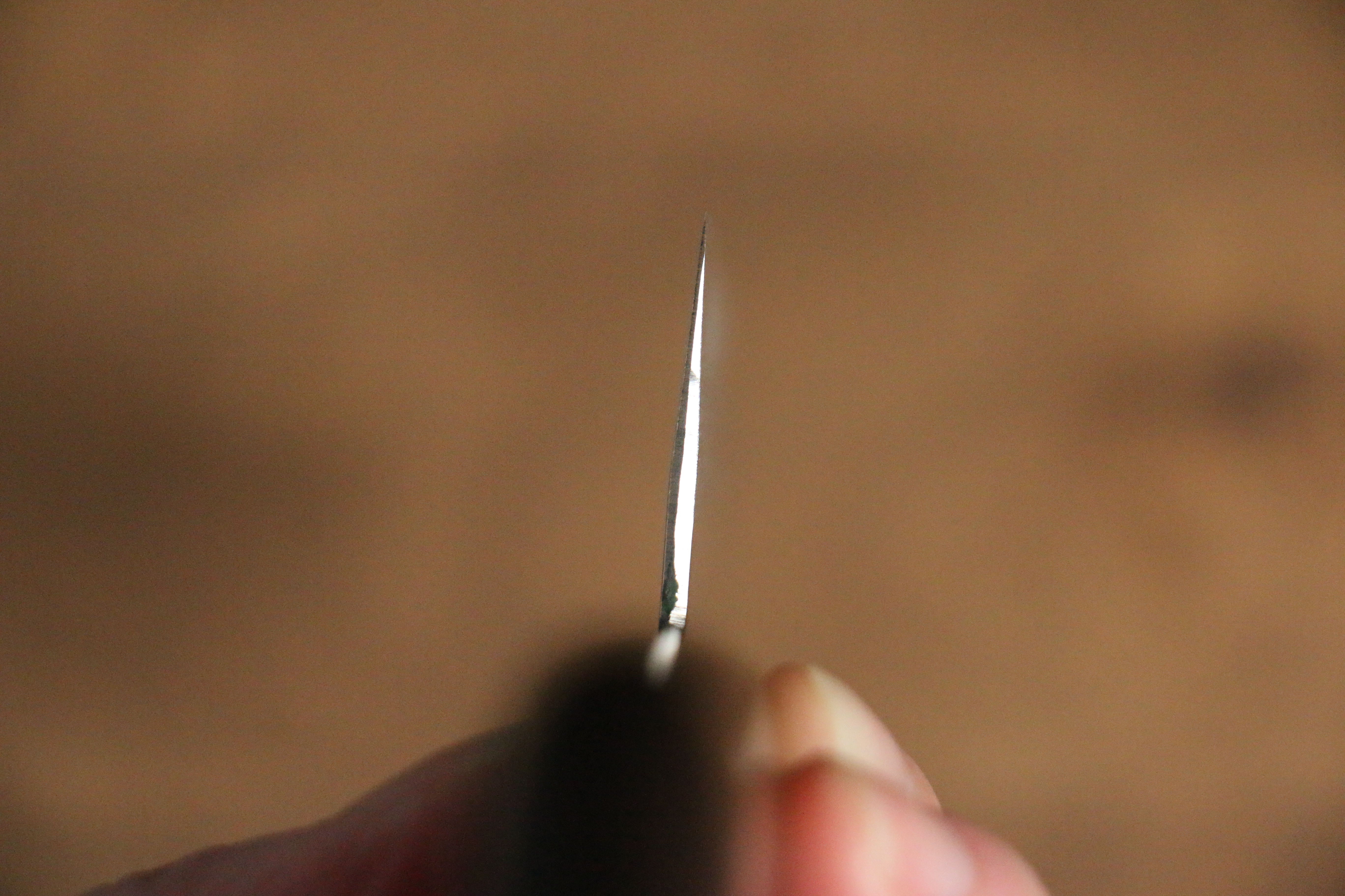 Kunihira Sairyu VG10 Migaki Finished Damascus Santoku 170mm Mahogany Handle - Seisuke Knife