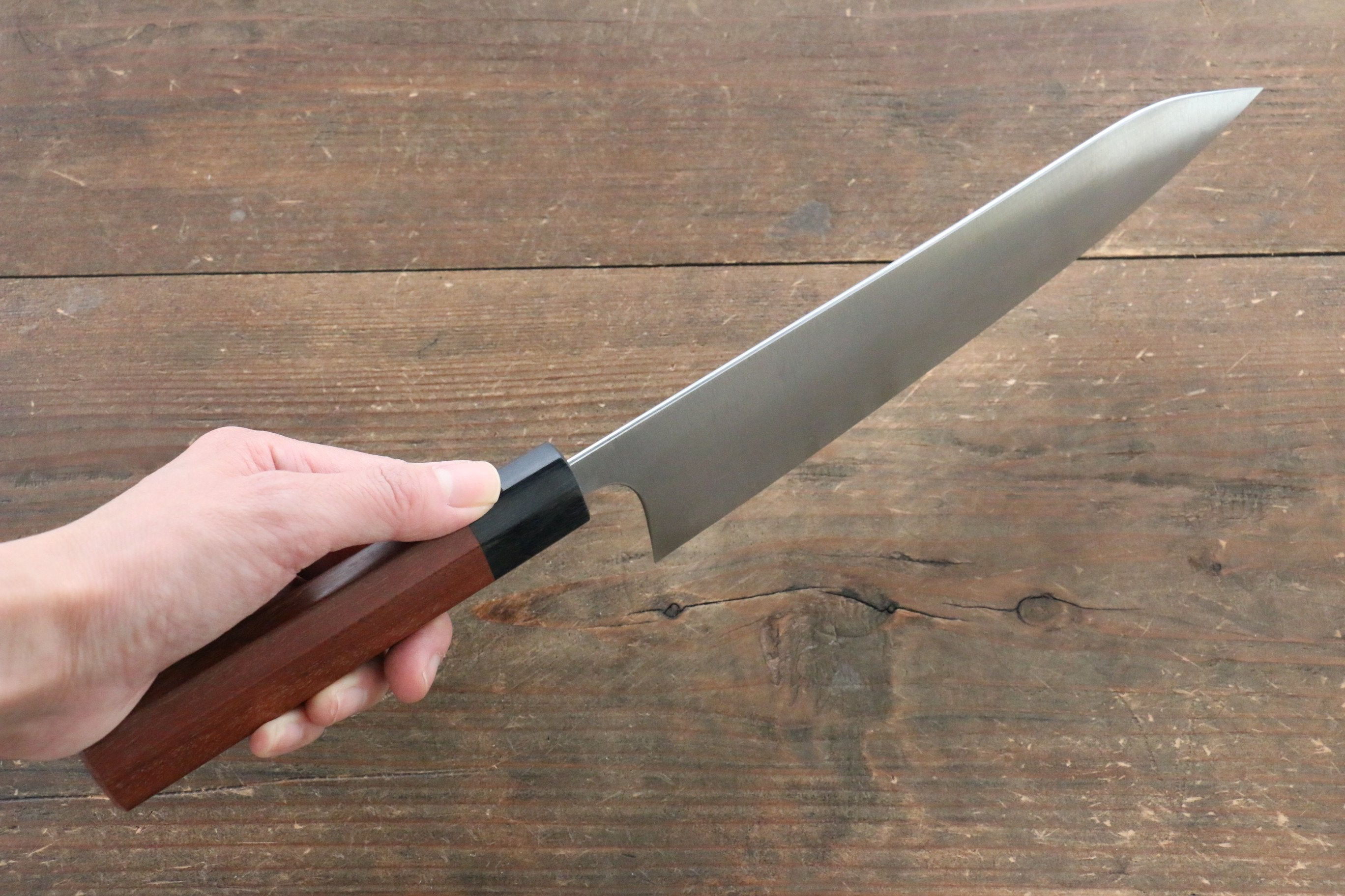 Shibata Takayuki Koutetsu Blue Super Gyuto 210mm Jarrah Handle - Seisuke Knife