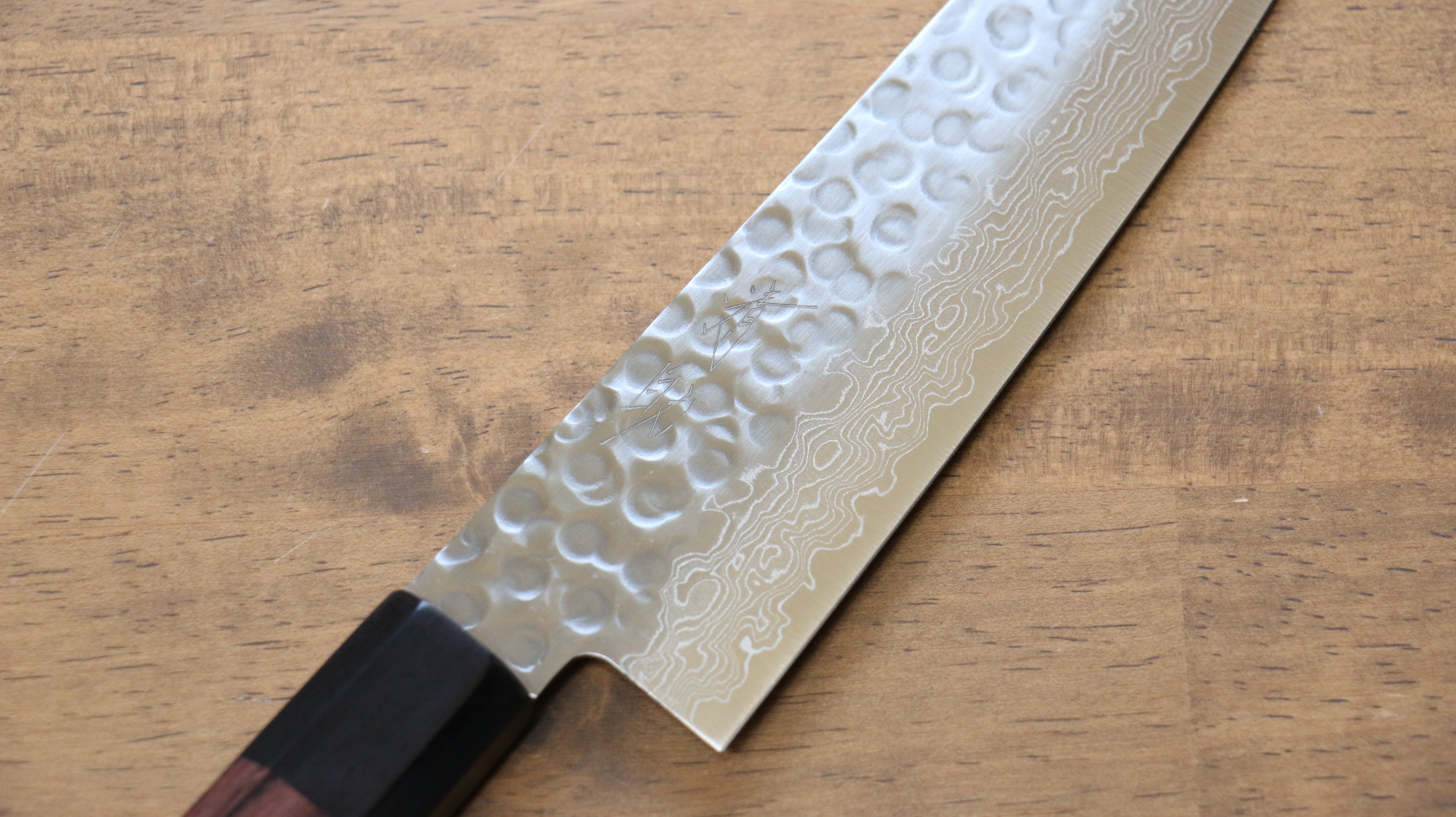 Seisuke AUS10 45 Layer Damascus Gyuto 180mm Shitan Handle - Seisuke Knife