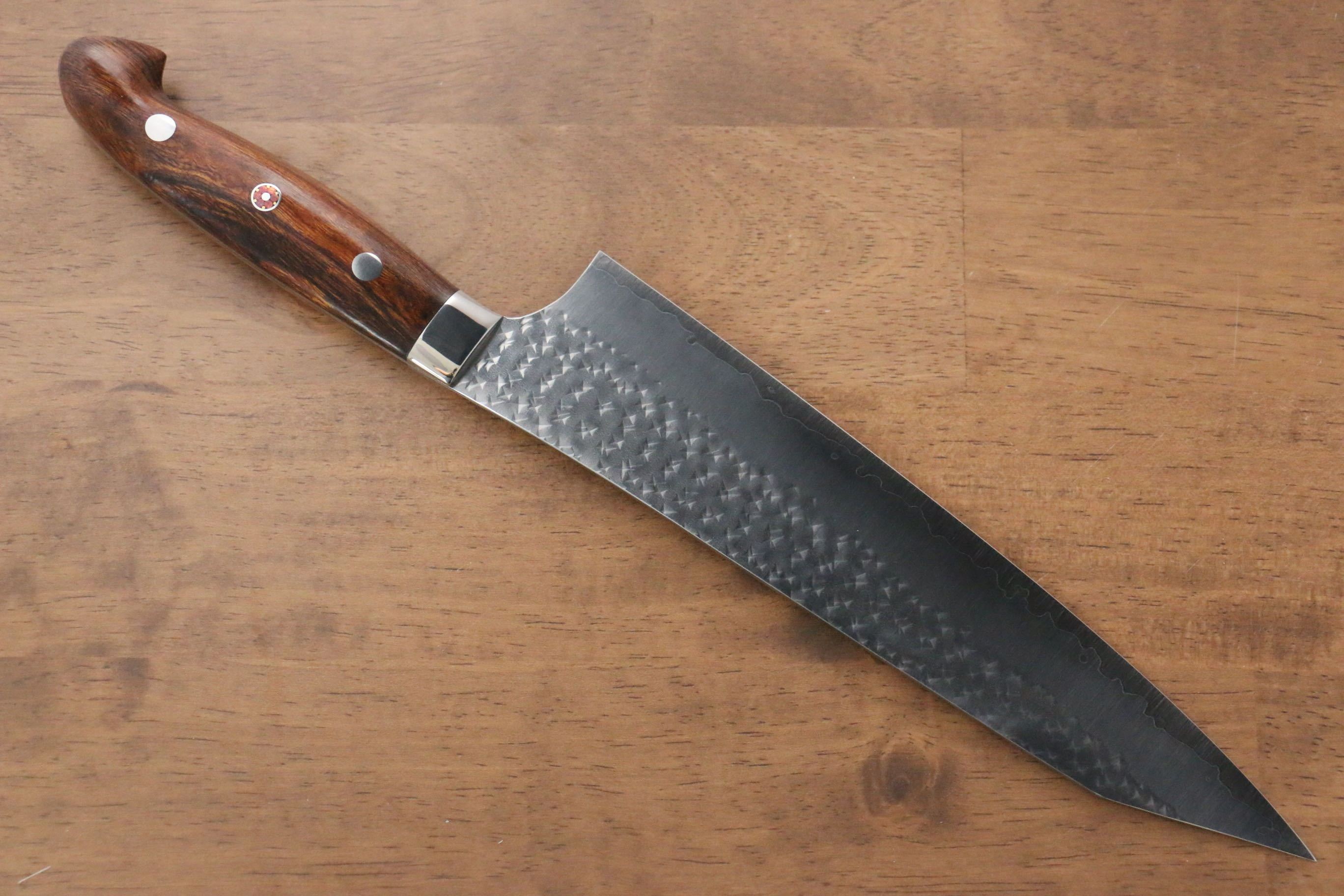 Yu Kurosaki Senko SG2 Hammered Gyuto 210mm Ironwood Handle - Seisuke Knife