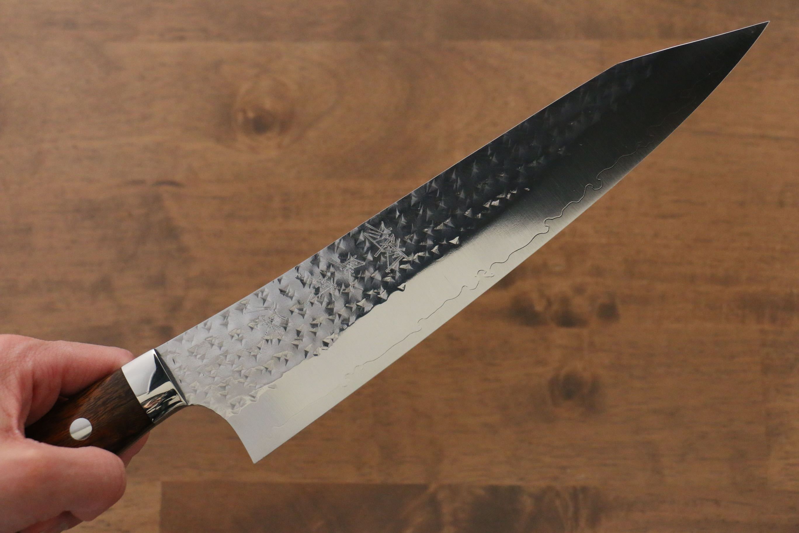 Yu Kurosaki Senko SG2 Hammered Gyuto 210mm Ironwood Handle - Seisuke Knife