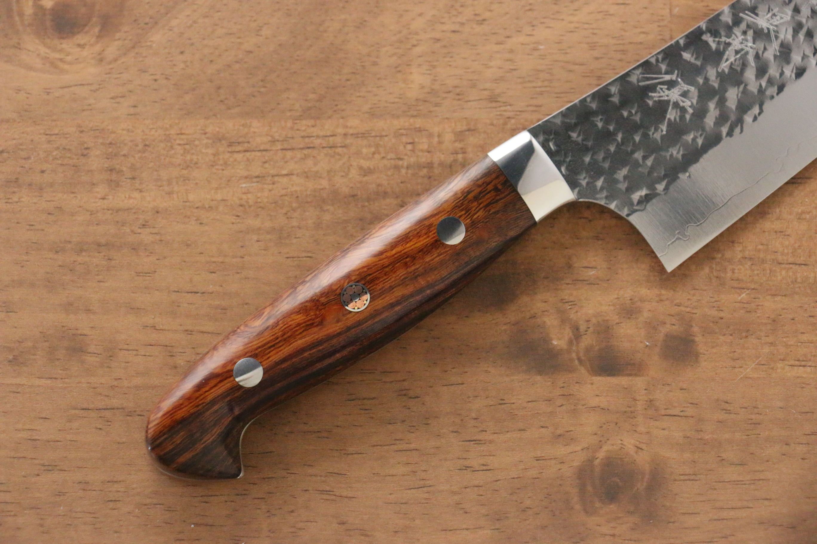 Yu Kurosaki Senko SG2 Hammered Gyuto 210mm Ironwood Handle - Seisuke Knife