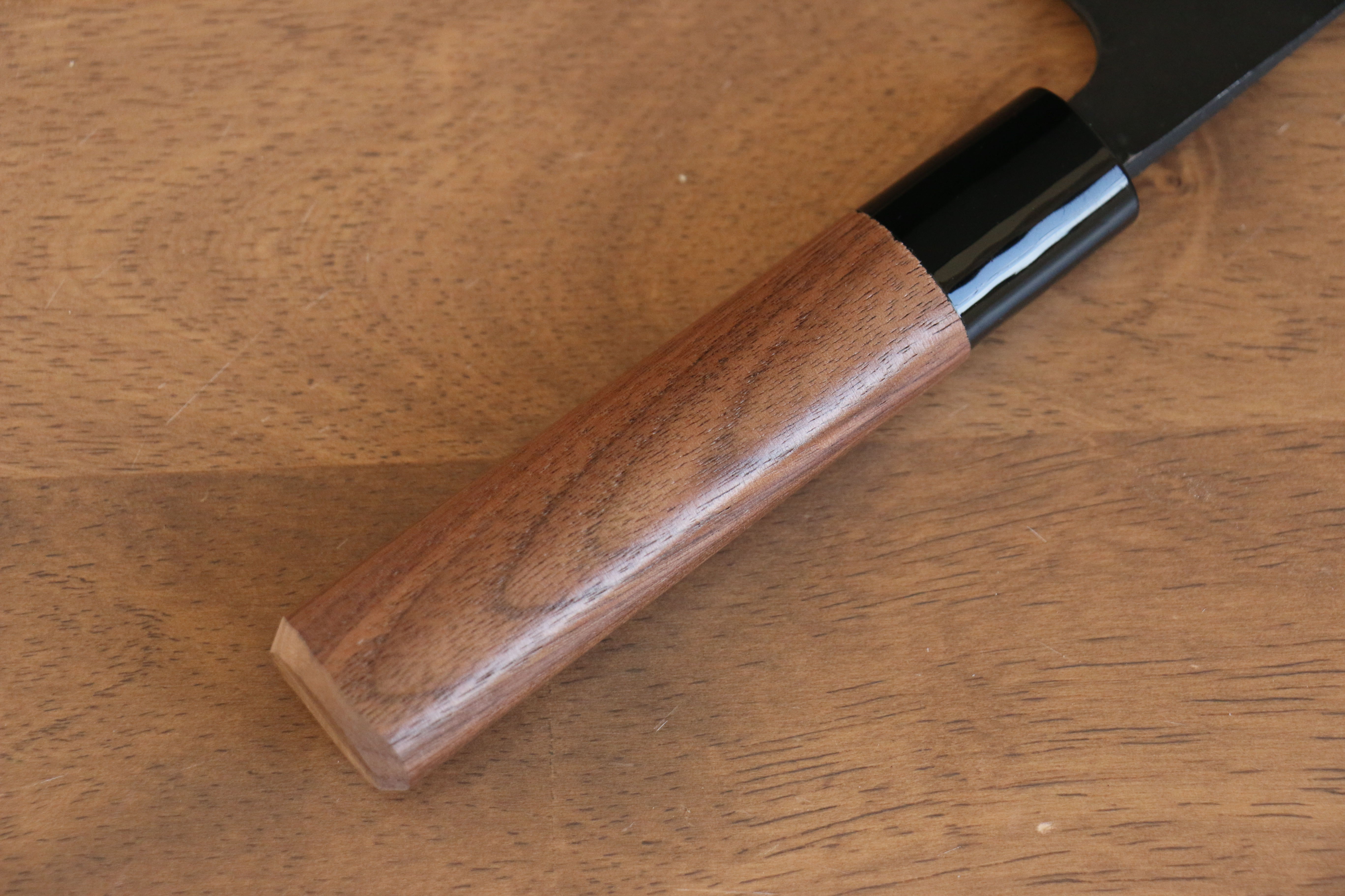 Nao Yamamoto Blue Steel No.2 Kurouchi Nakiri 180mm with Walnut Handle - Seisuke Knife