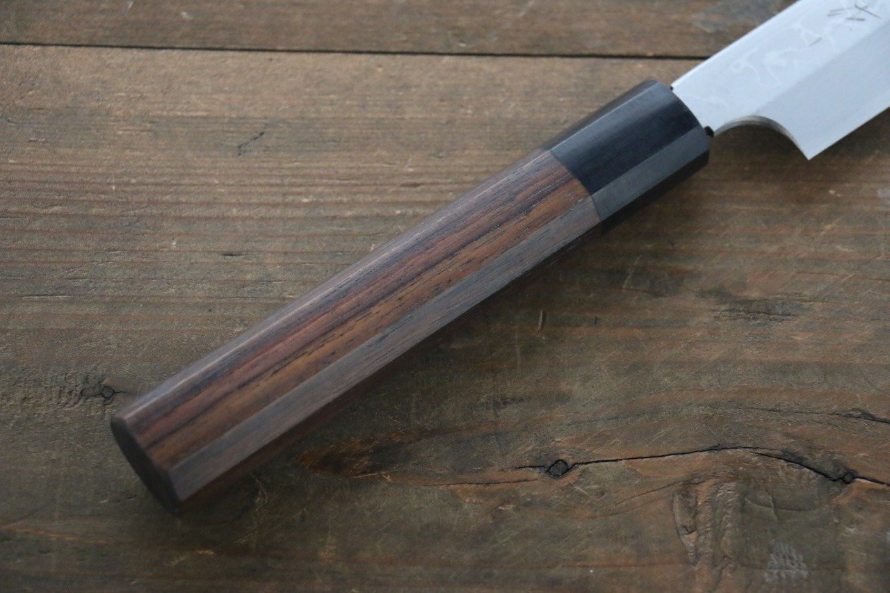 Hideo Kitaoka White Steel No.2 Damascus Yanagiba Japanese Chef Knife 270mm - Seisuke Knife