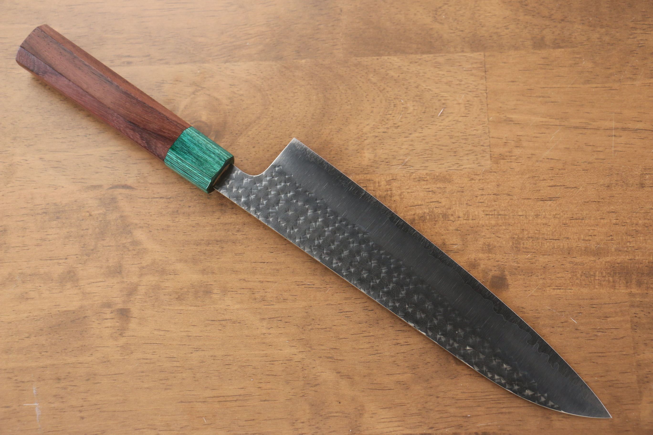 Yu Kurosaki Senko SG2 Hammered Gyuto 210mm Shitan Handle - Seisuke Knife