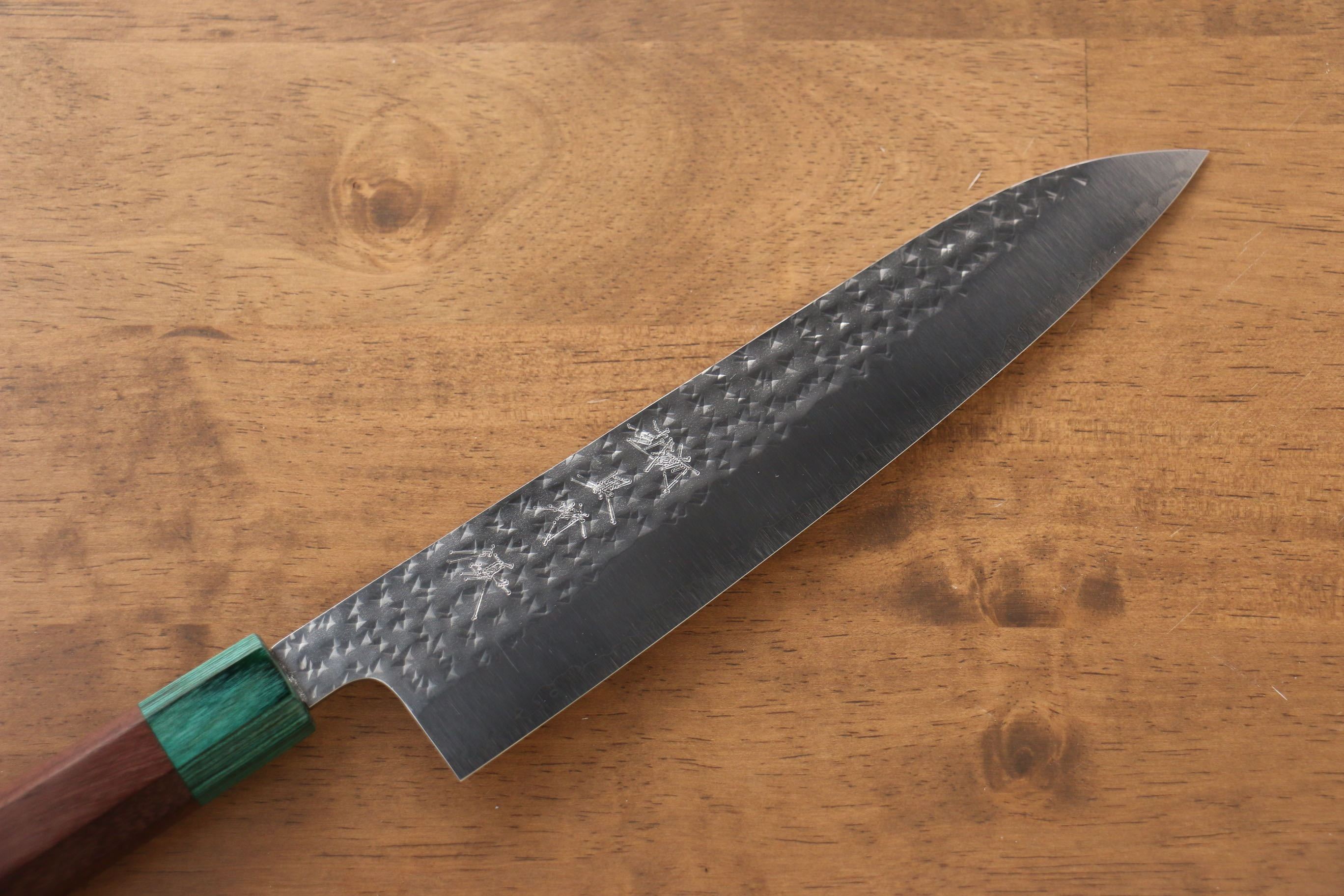 Yu Kurosaki Senko SG2 Hammered Gyuto 210mm Shitan Handle - Seisuke Knife