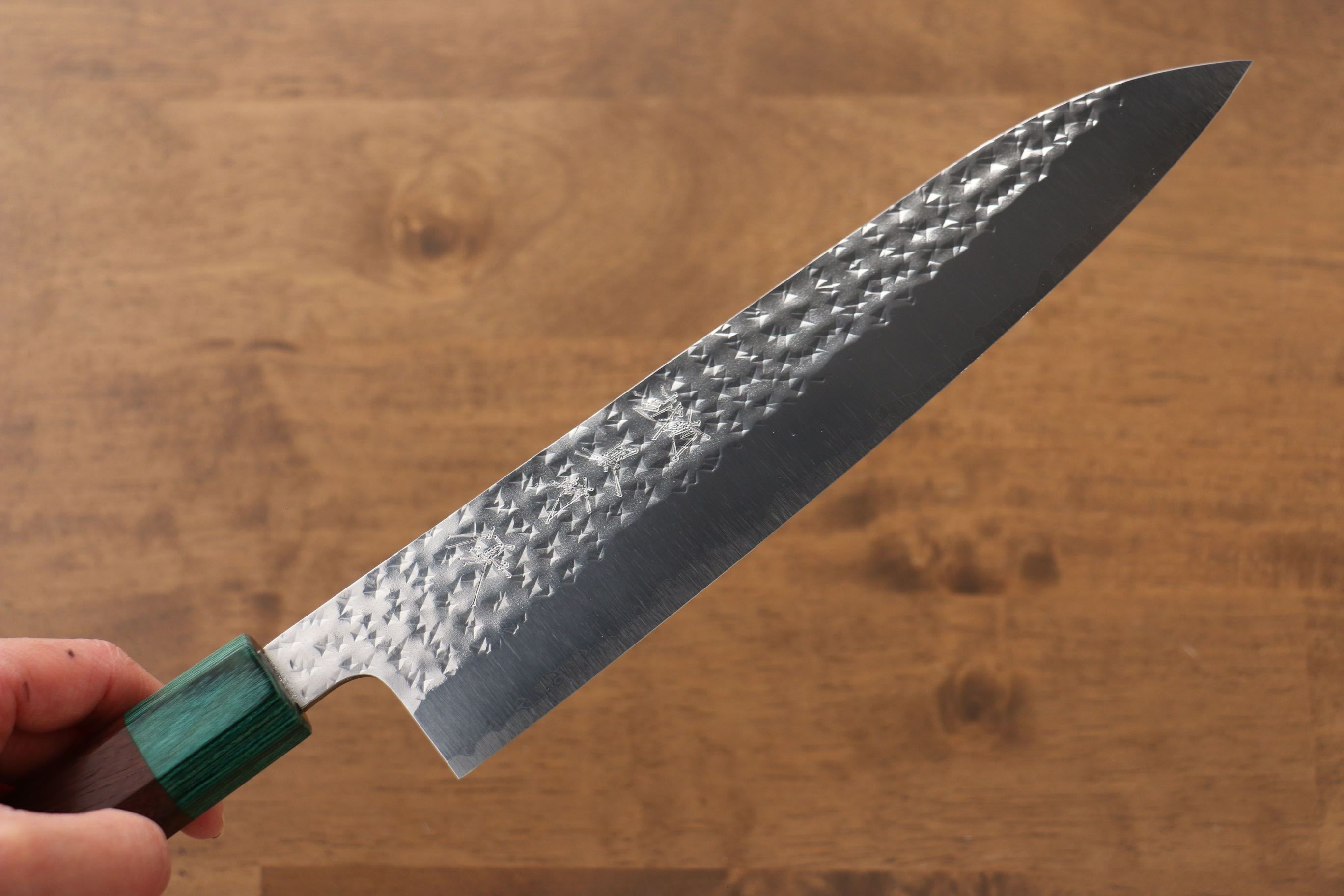 Yu Kurosaki Senko SG2 Hammered Gyuto 210mm Shitan Handle - Seisuke Knife
