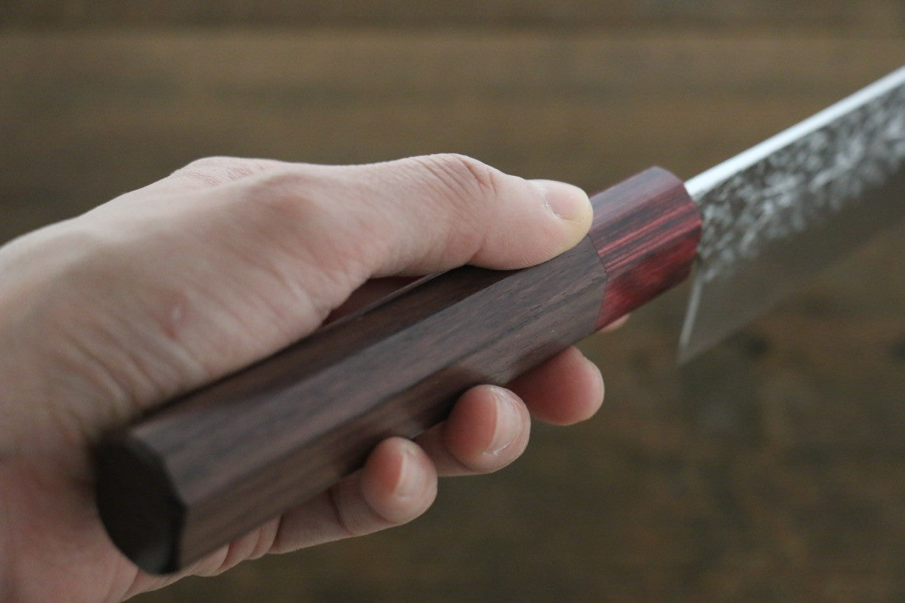 Yu Kurosaki Shizuku SG2 Hammered Bunka 165mm Shitan Handle - Seisuke Knife