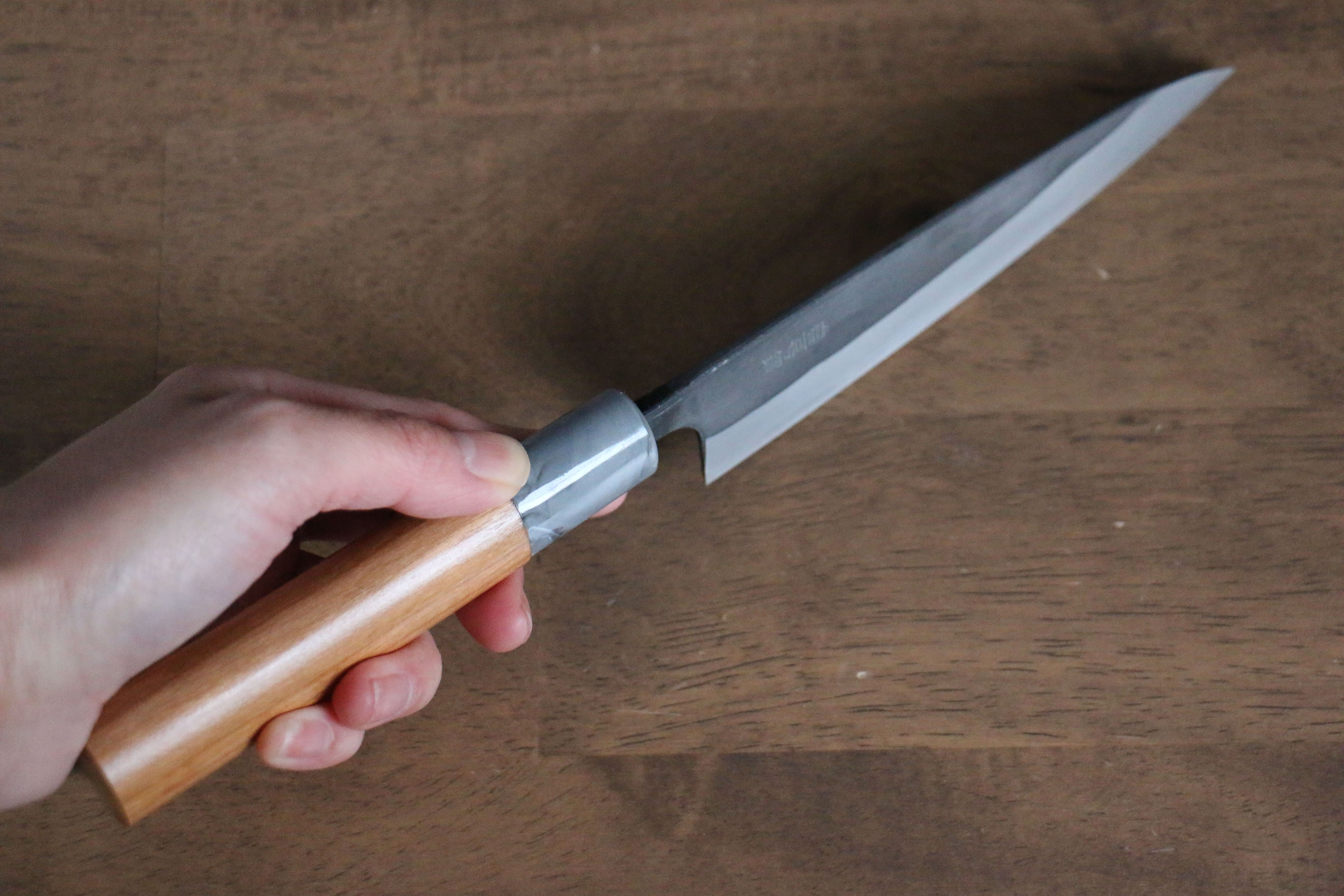 Nao Yamamoto White Steel No.2 Kurouchi Petty-Utility 140mm Cherry Wood Handle - Seisuke Knife