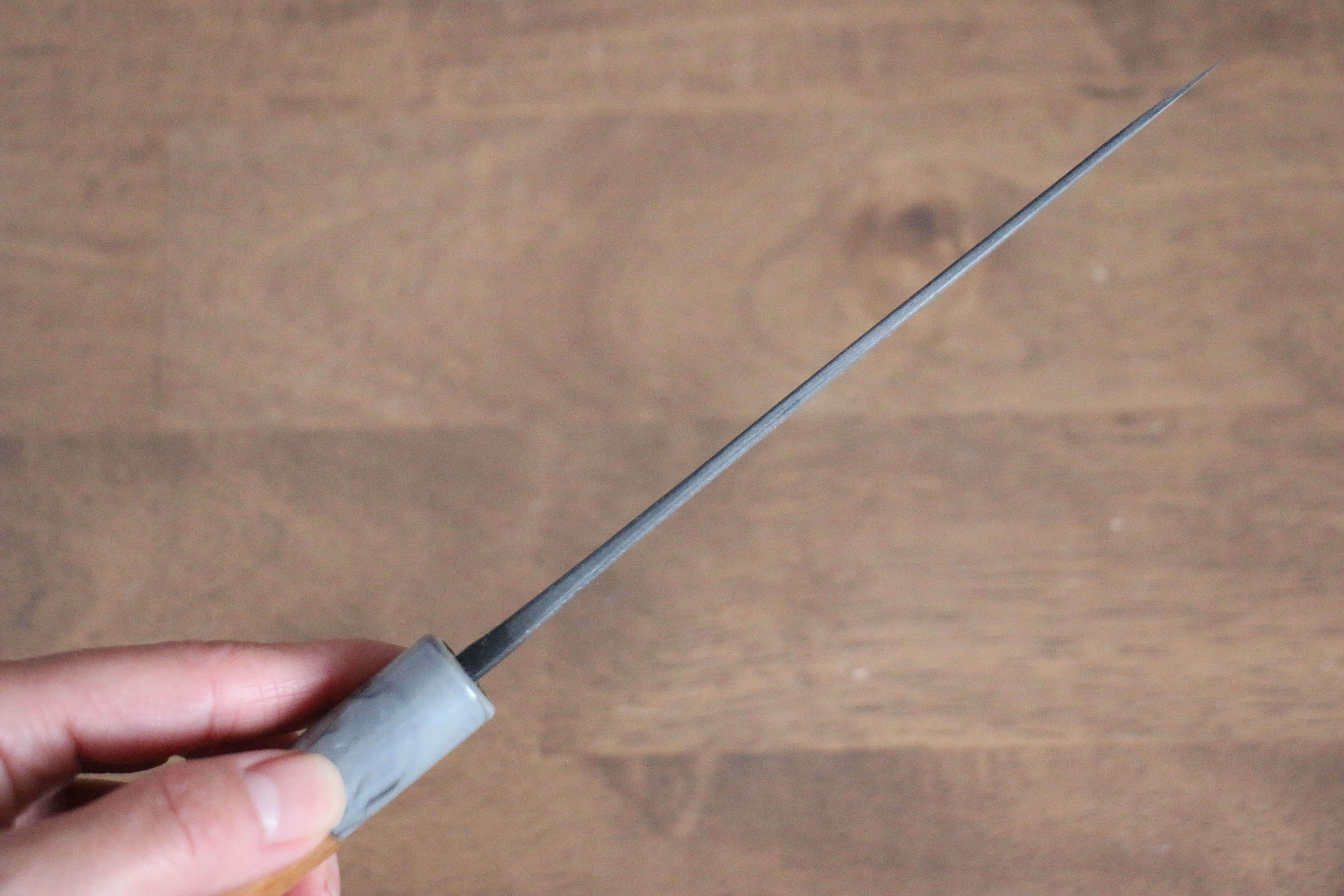 Nao Yamamoto White Steel No.2 Kurouchi Petty-Utility 140mm Cherry Wood Handle - Seisuke Knife