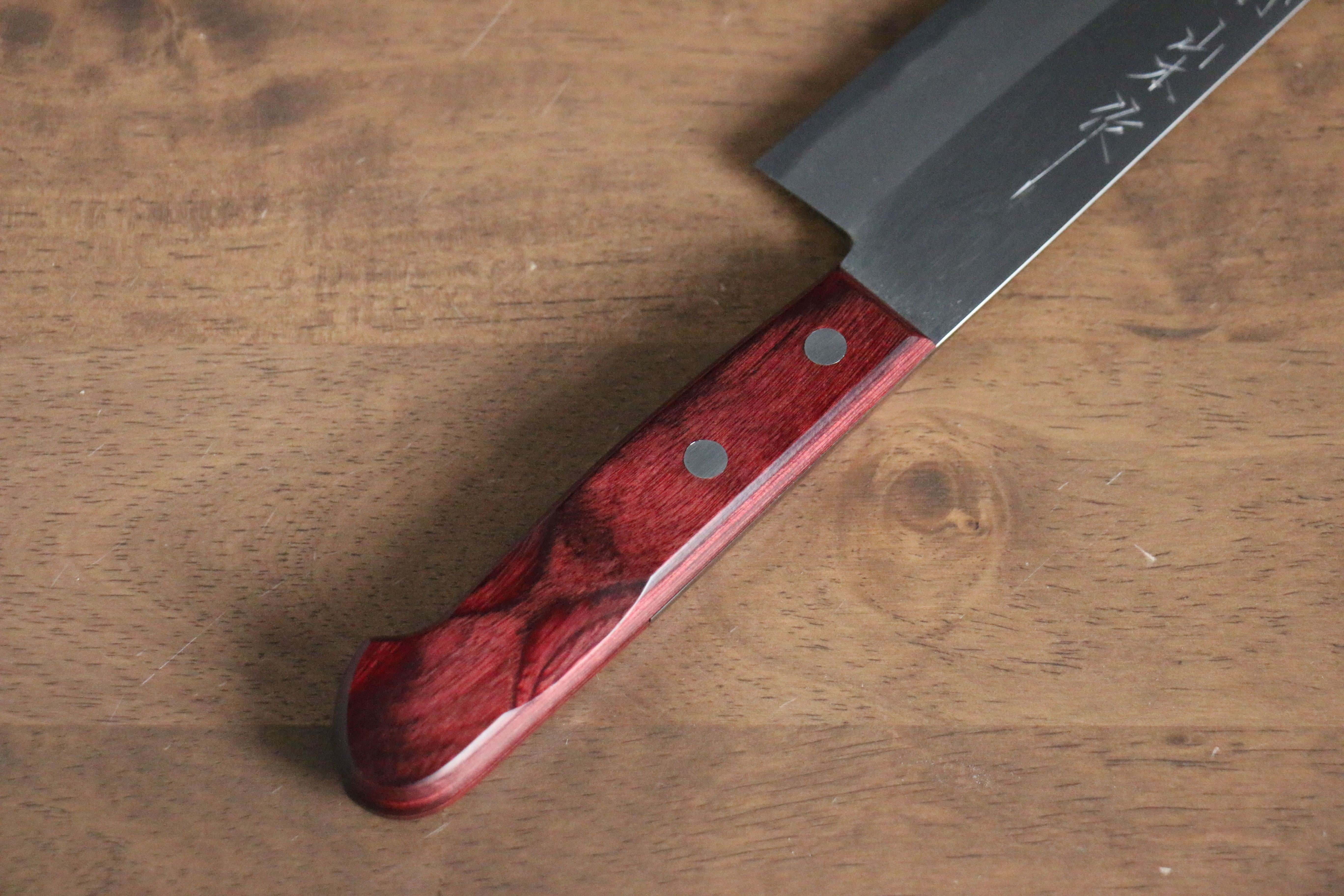 Nao Yamamoto White Steel No.2 Gyuto 210mm Red Pakka wood Handle - Seisuke Knife