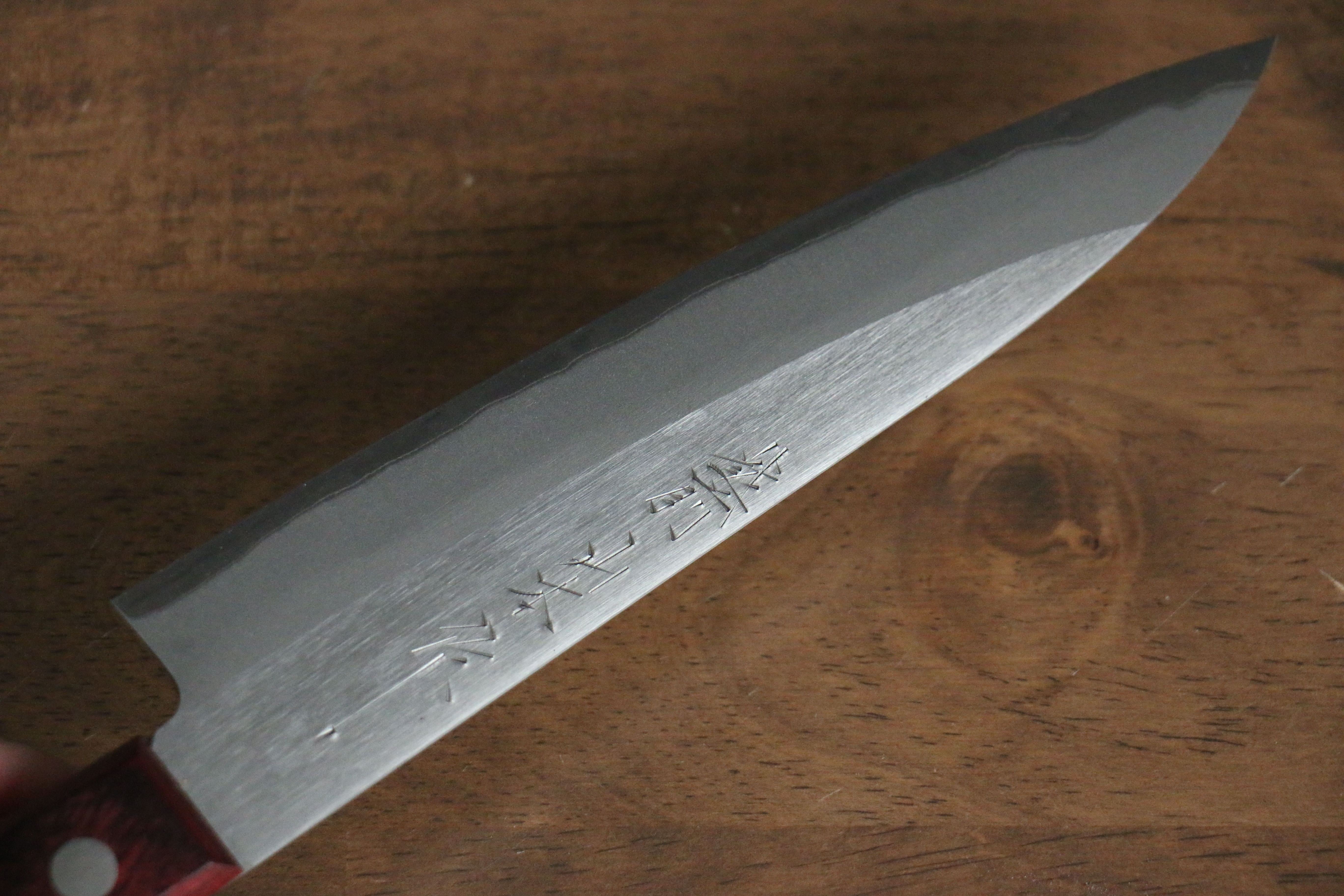 Nao Yamamoto White Steel No.2 Petty-Utility 150mm Red Pakkawood Handle - Seisuke Knife