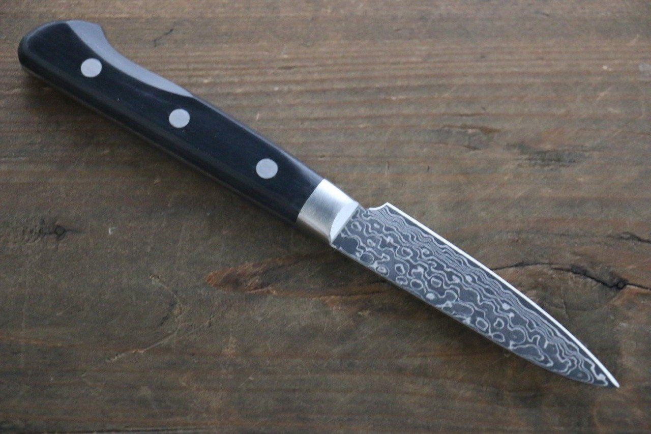 Sakai Takayuki AUS10 45 Layer Mirrored Damascus Petty-Utility 80mm - Seisuke Knife