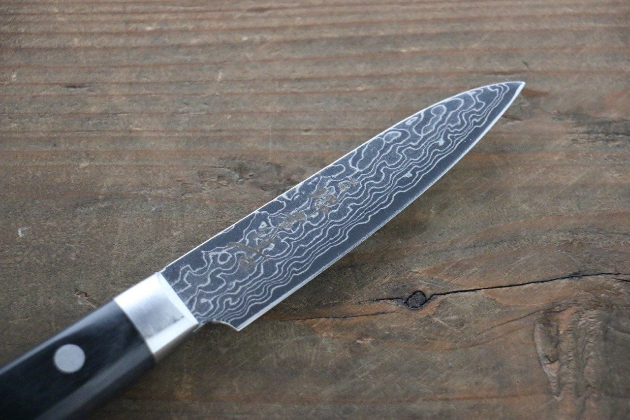 Sakai Takayuki AUS10 45 Layer Mirrored Damascus Petty-Utility 80mm - Seisuke Knife