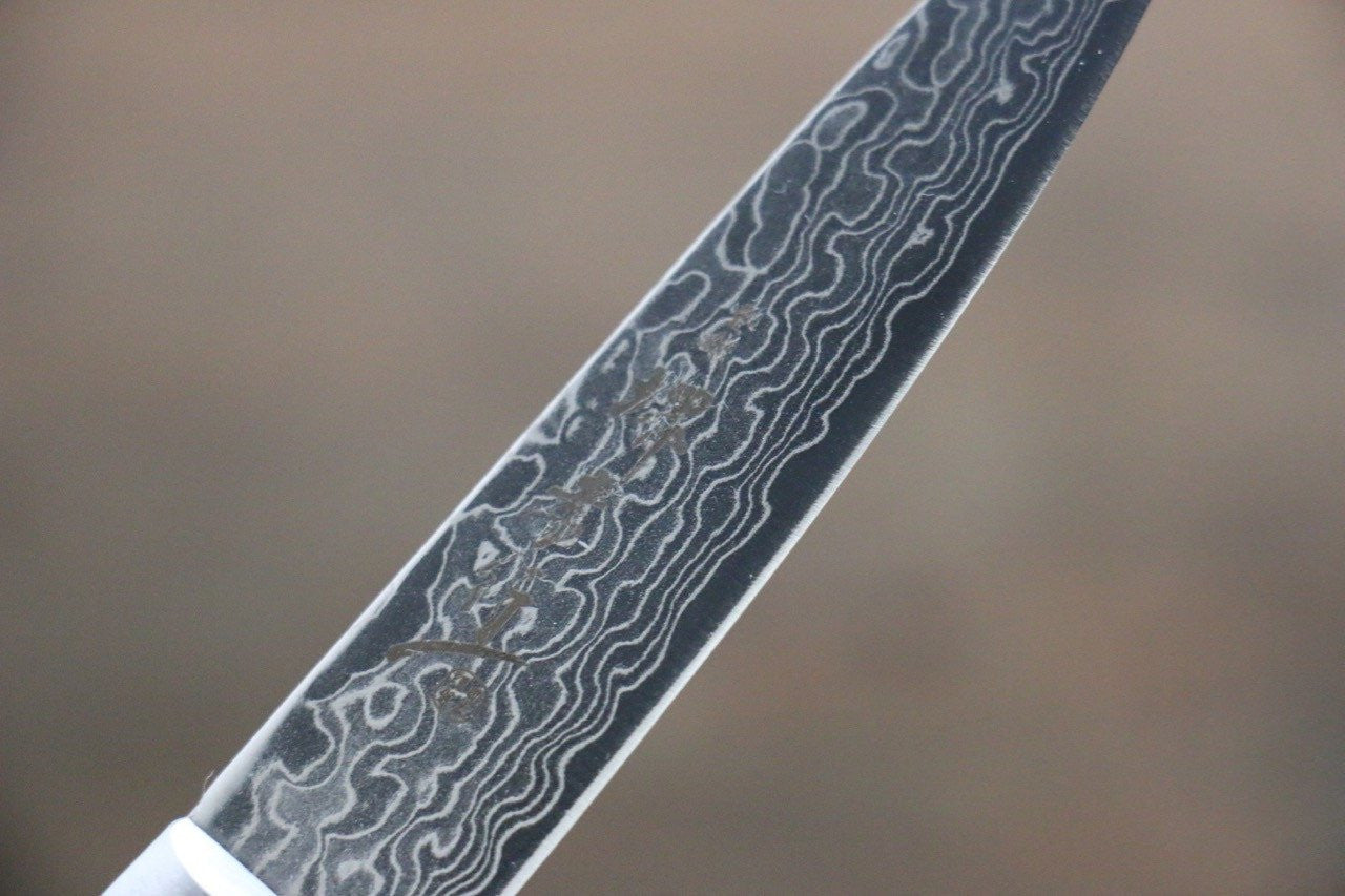 Sakai Takayuki AUS10 45 Layer Mirrored Damascus Petty-Utility 80mm - Seisuke Knife