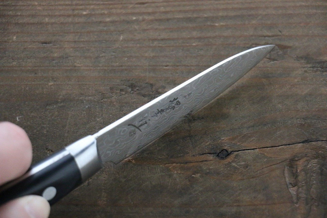 Sakai Takayuki AUS10 45 Layer Mirrored Damascus Petty-Utility 80mm - Seisuke Knife