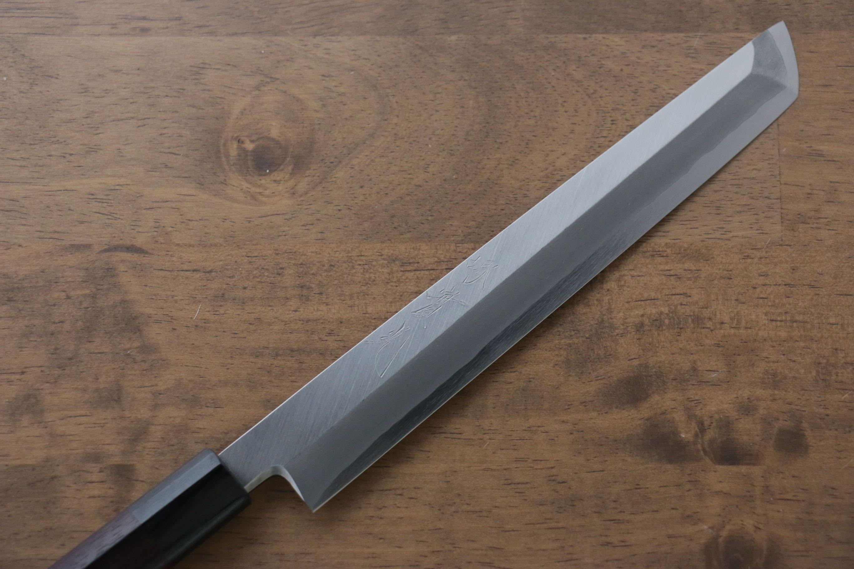 Jikko Silver Steel No.3 Sakimaru Yanagiba 210mm Shitan Handle - Seisuke Knife