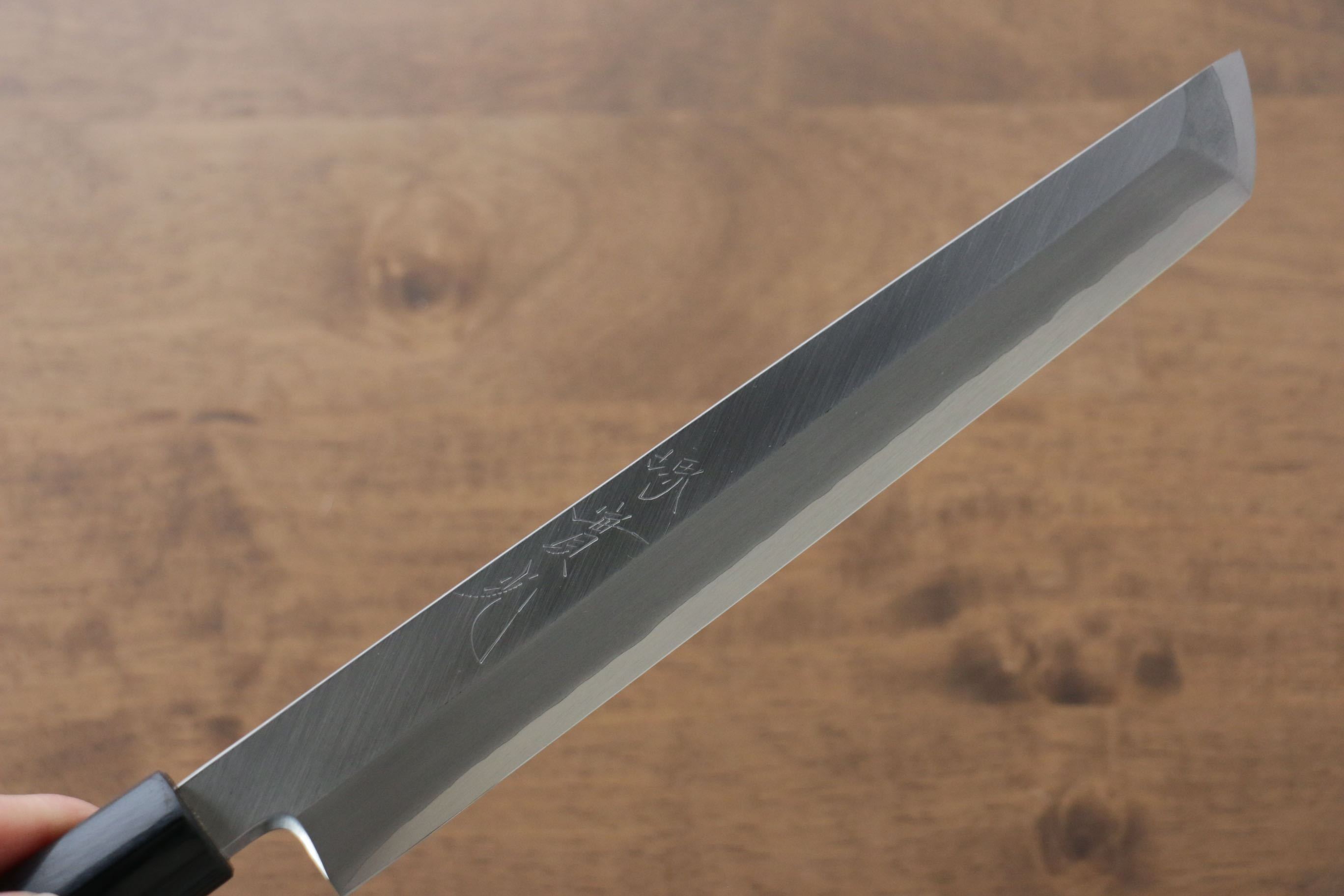 Jikko Silver Steel No.3 Sakimaru Yanagiba 210mm Shitan Handle - Seisuke Knife