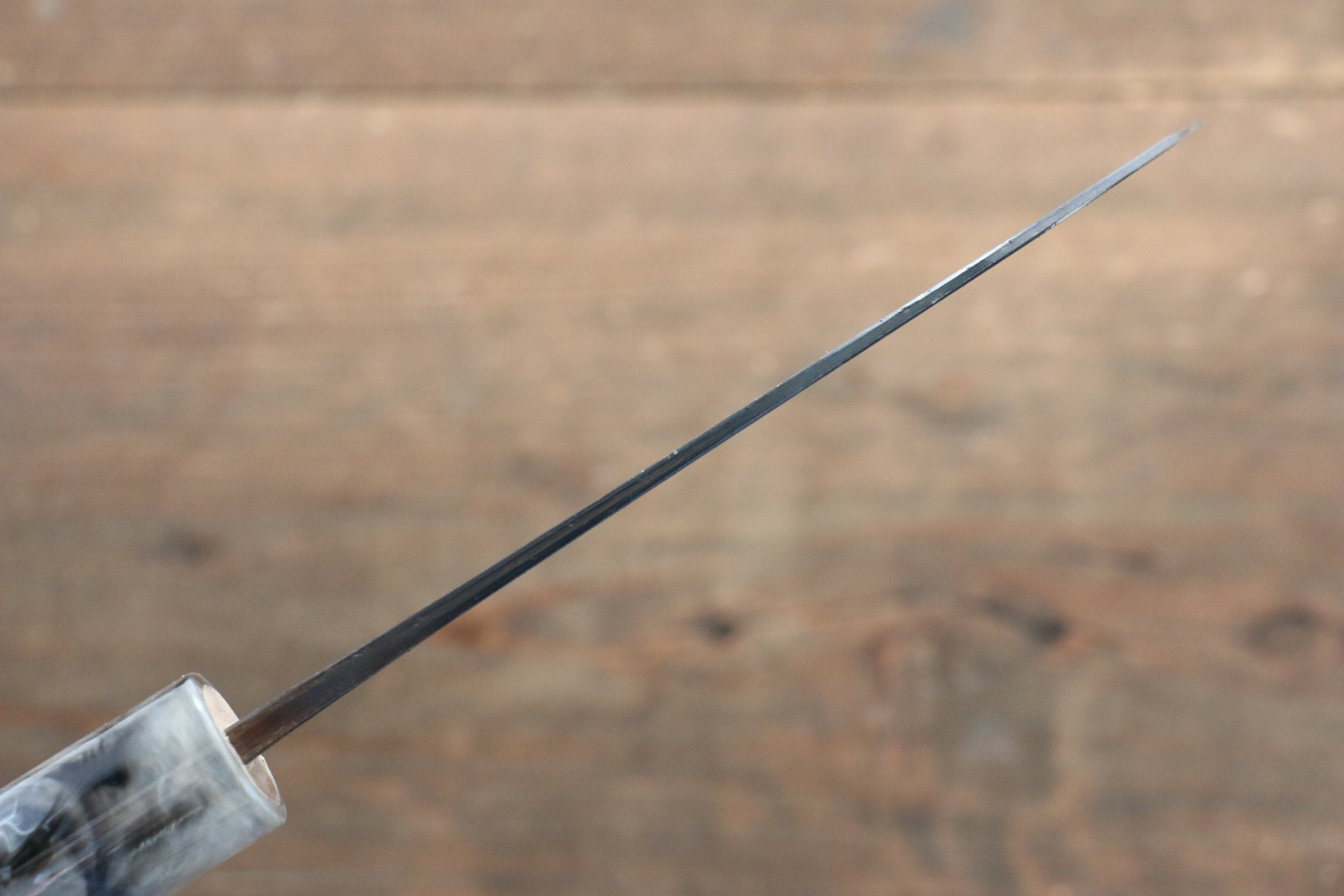Masakage Mizu Blue Steel No.2 Black Finished Kamagata 115mm with American Cherry Handle - Seisuke Knife