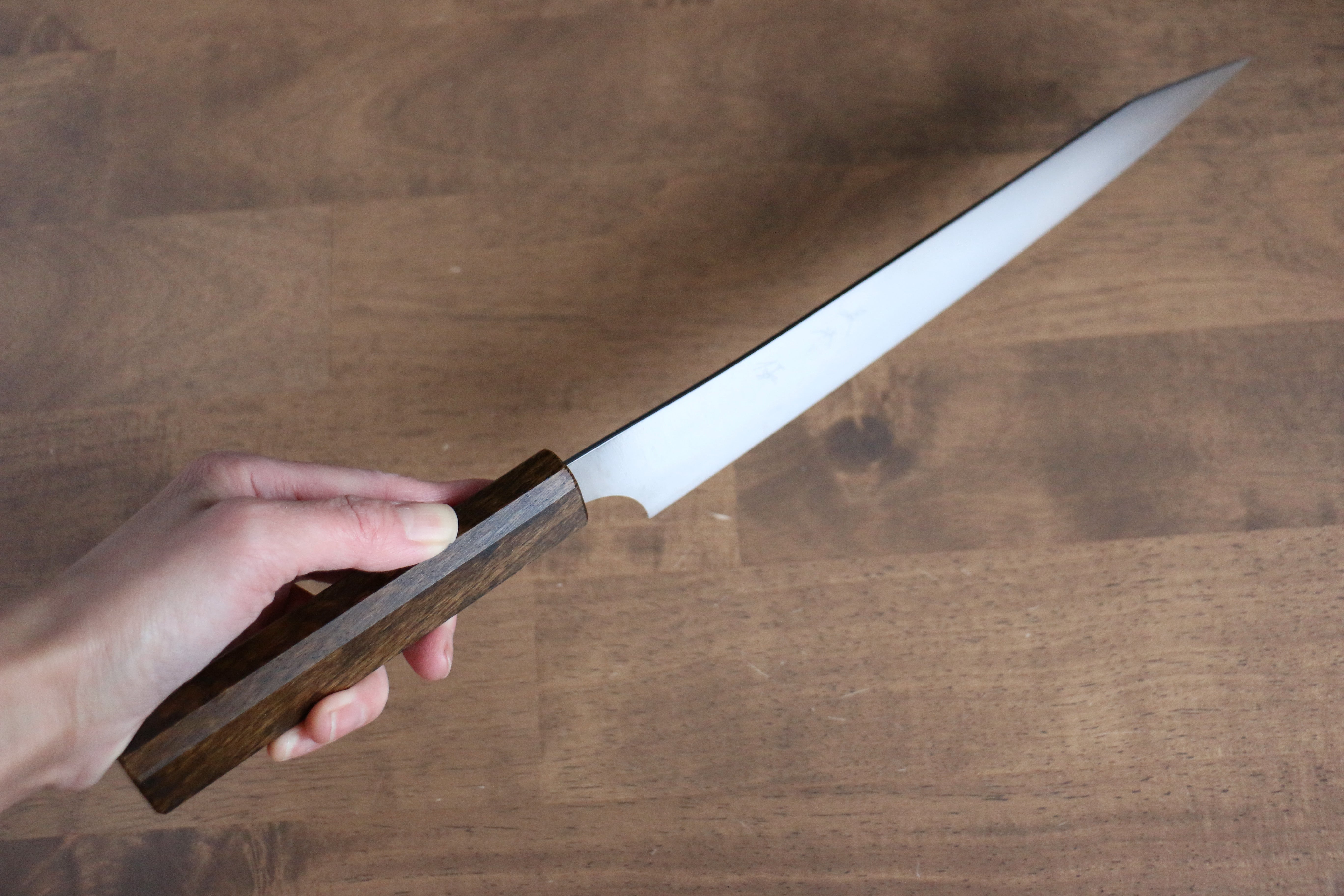 Yu Kurosaki Gekko HAP40 Sujihiki 240mm Oak Handle - Seisuke Knife