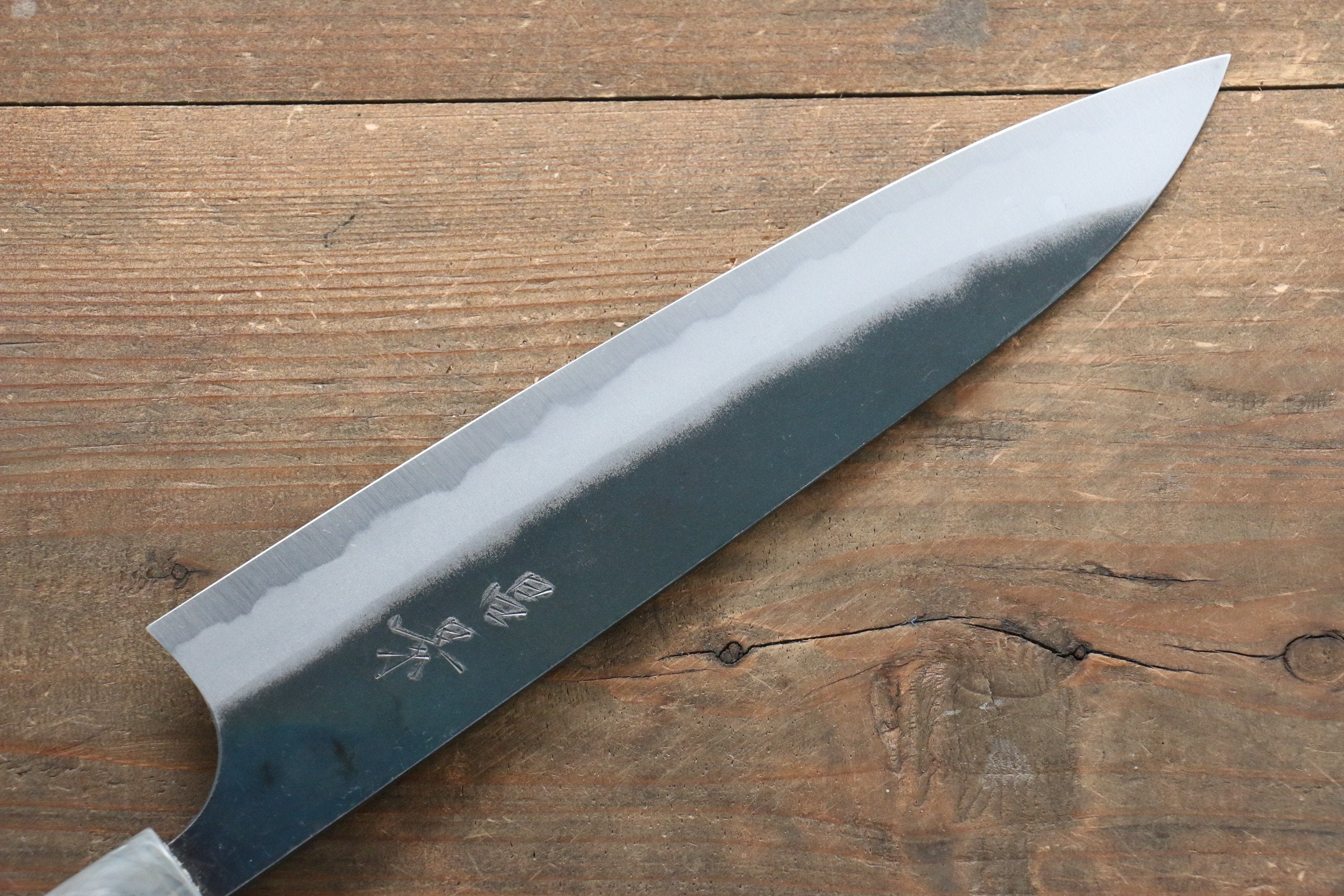 Masakage Masakage Mizu Blue Steel No.2 Black Finished Gyuto 210mm with American Cherry Handle - Seisuke Knife
