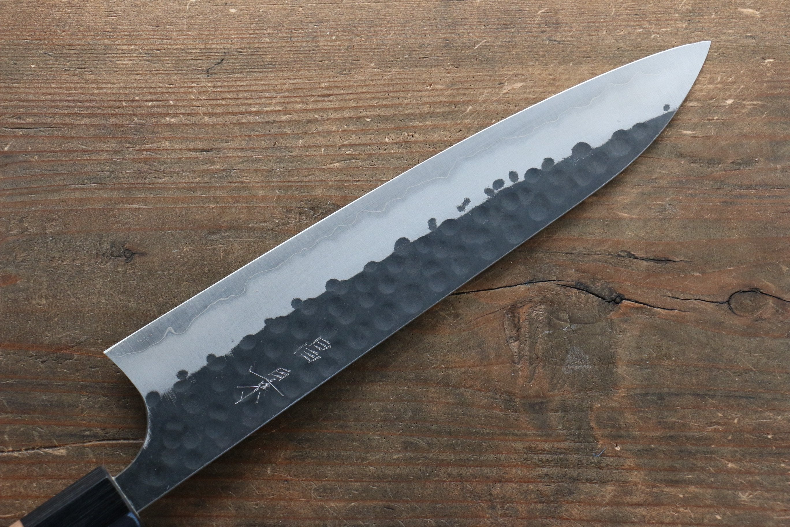 Masakage Koishi Blue Super Black Finished Gyuto 210mm American Cherry Handle - Seisuke Knife