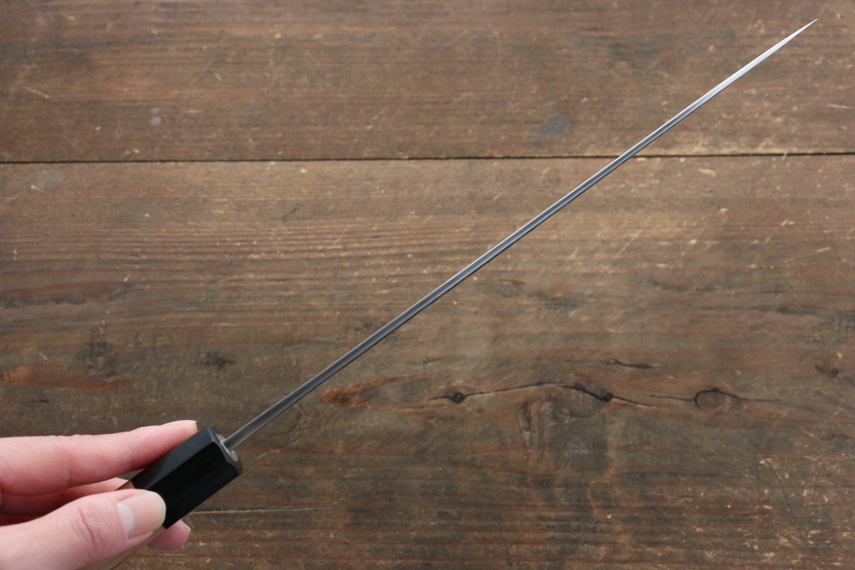 Masakage Koishi Blue Super Black Finished Gyuto 210mm American Cherry Handle - Seisuke Knife