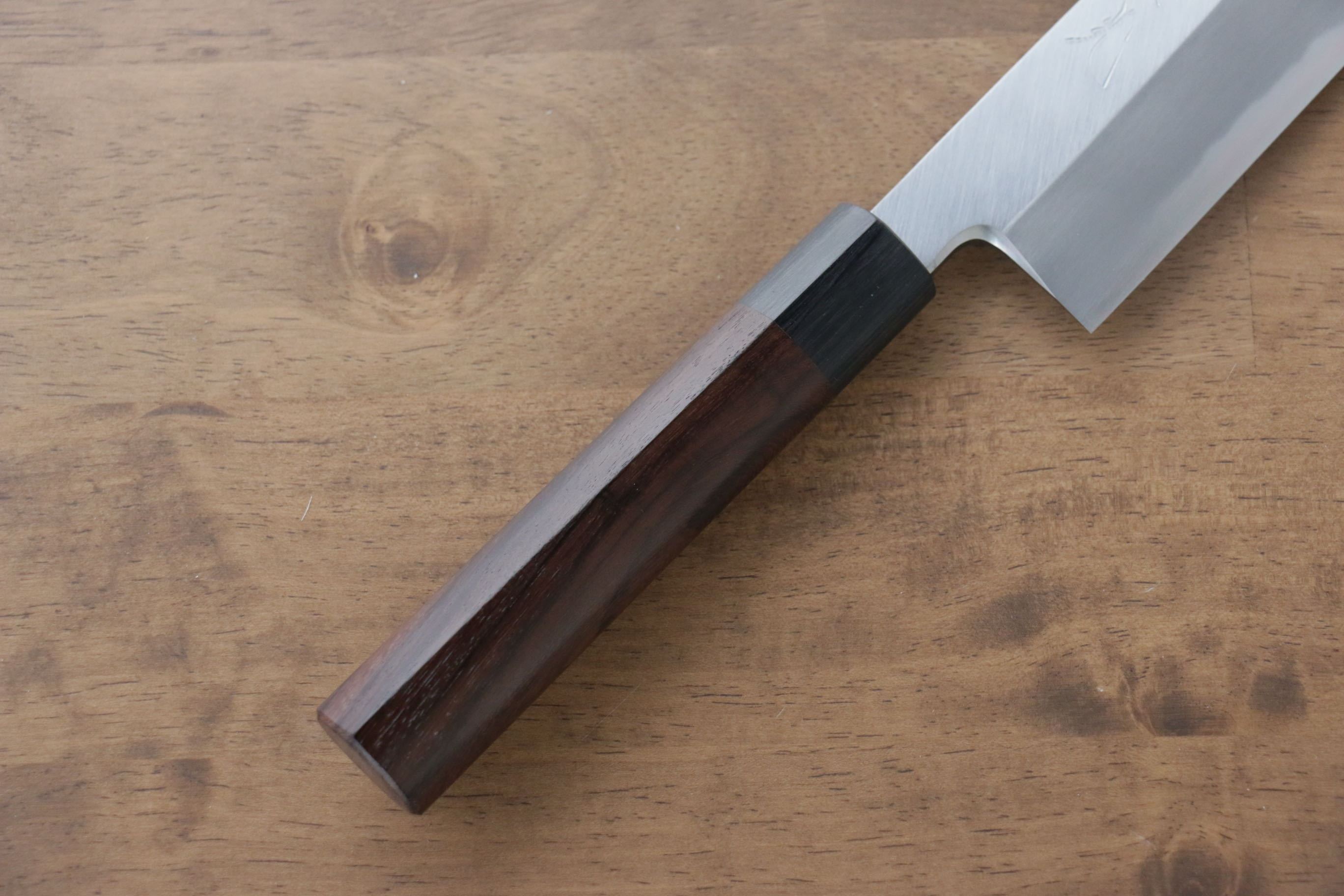 Jikko White Steel No.2 Kamagata Usuba 180mm Shitan Handle - Seisuke Knife