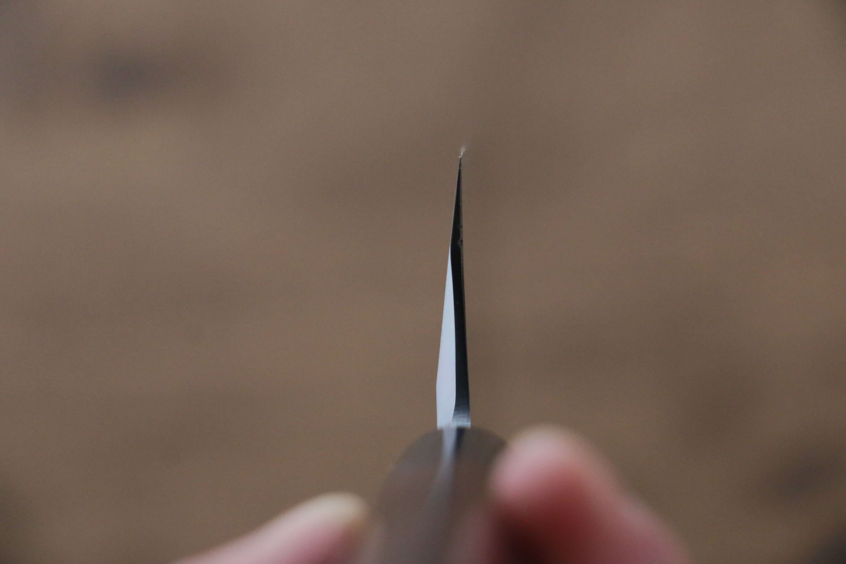 Jikko White Steel No.2 Kamagata Usuba 180mm Shitan Handle - Seisuke Knife