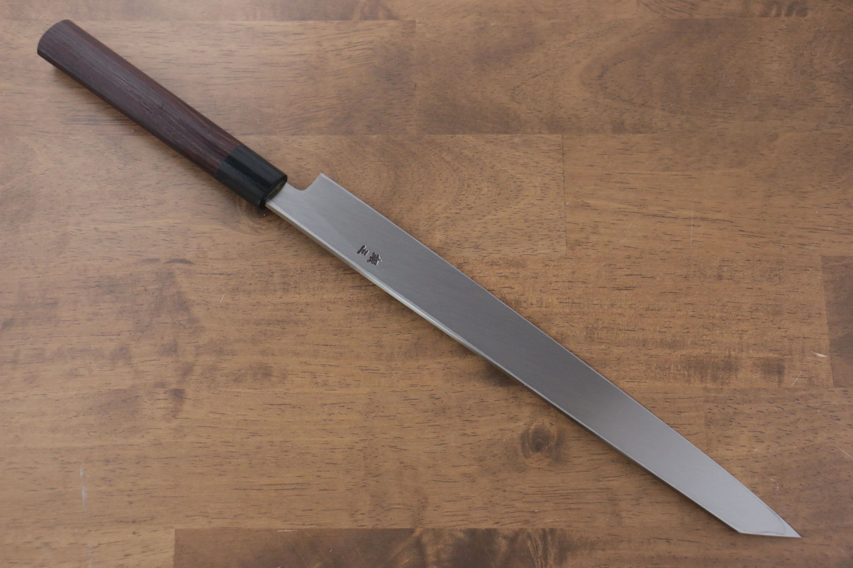 Jikko Silver Steel No.3 Kiritsuke Yanagiba 300mm Shitan Handle - Seisuke Knife
