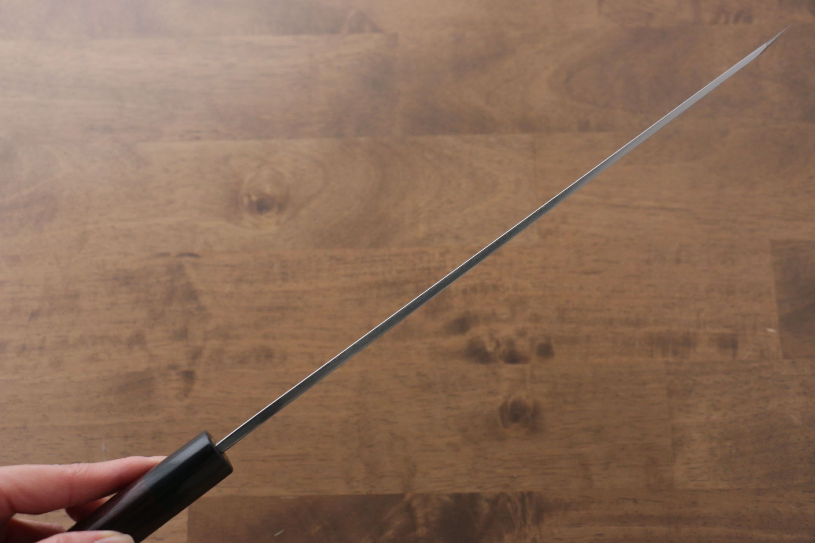 Jikko Silver Steel No.3 Kiritsuke Yanagiba 300mm Shitan Handle - Seisuke Knife