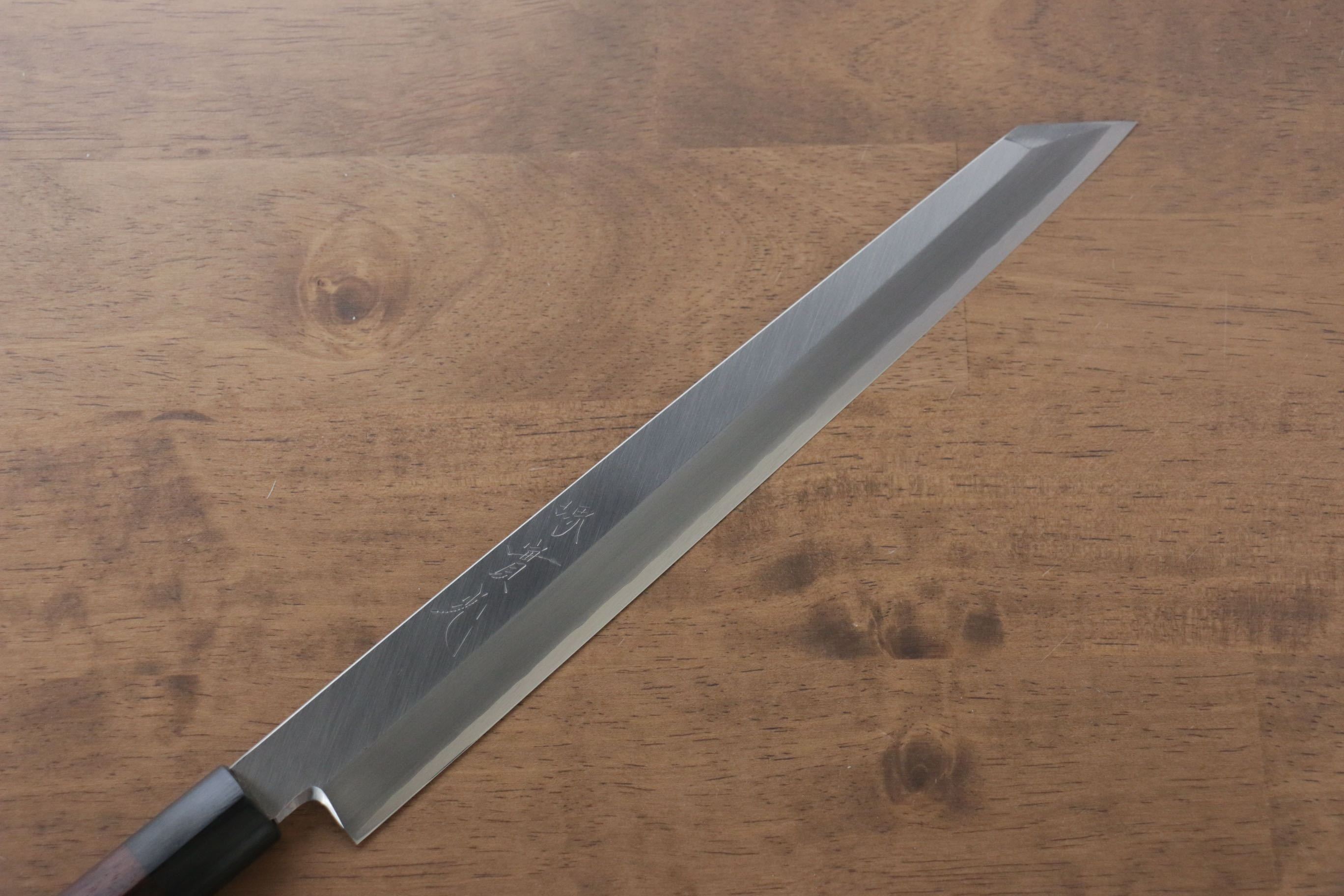 Jikko Silver Steel No.3 Kiritsuke Yanagiba 270mm Shitan Handle - Seisuke Knife