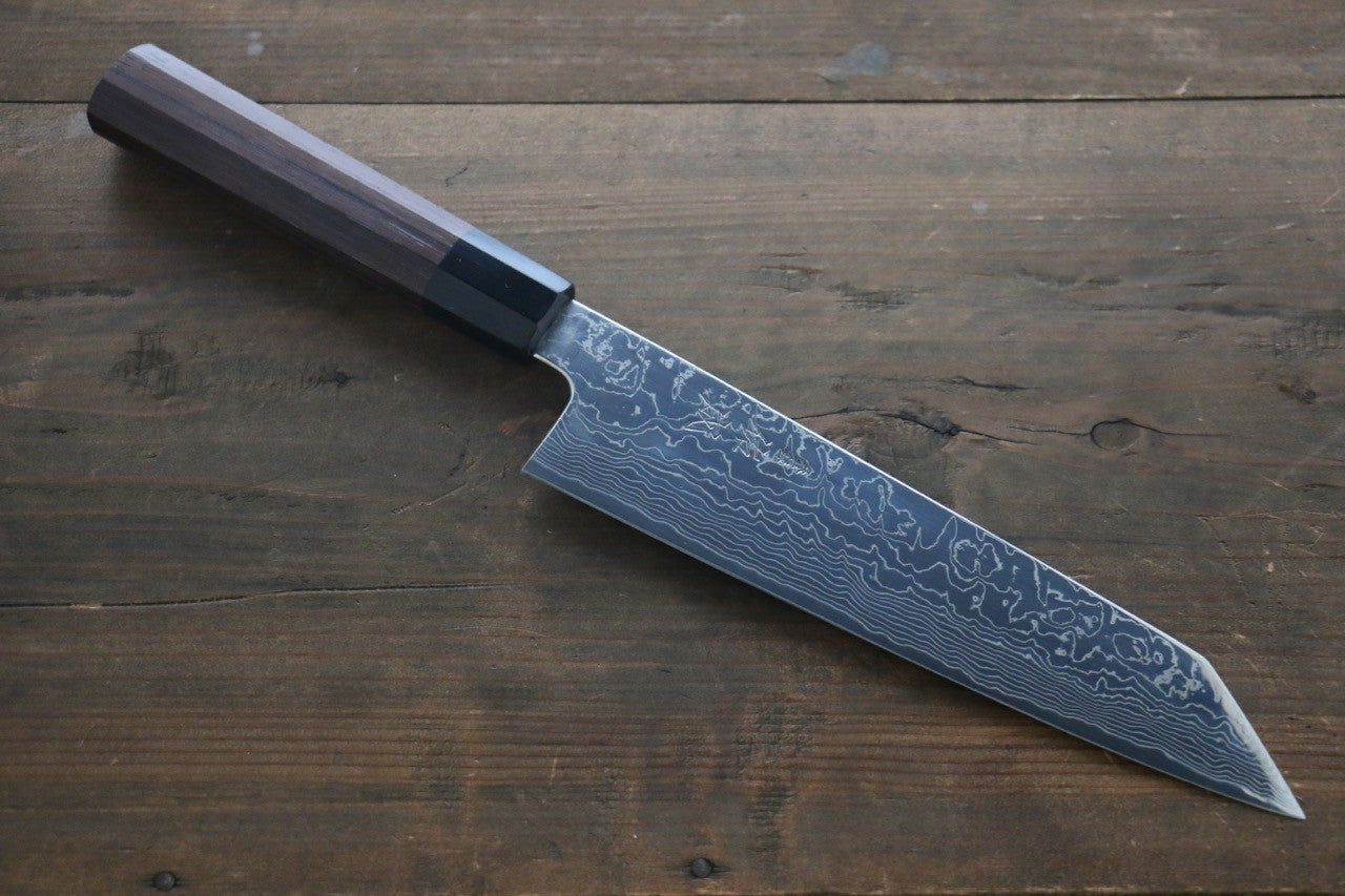 Sukenari SG2 Damascus Kiritsuke Gyuto 210mm with Shitan Handle - Seisuke Knife