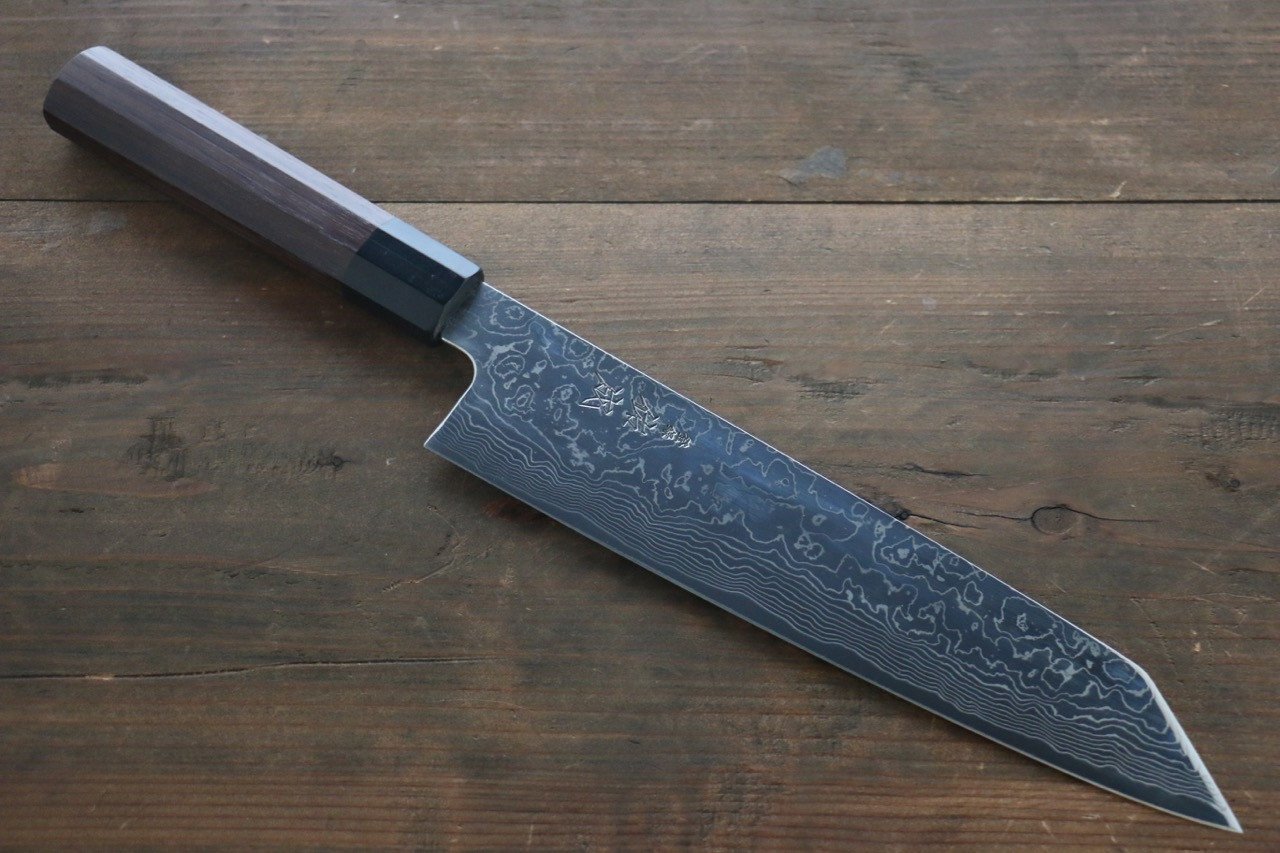 Sukenari SG2 Damascus Kiritsuke Gyuto 240mm with Shitan Handle - Seisuke Knife