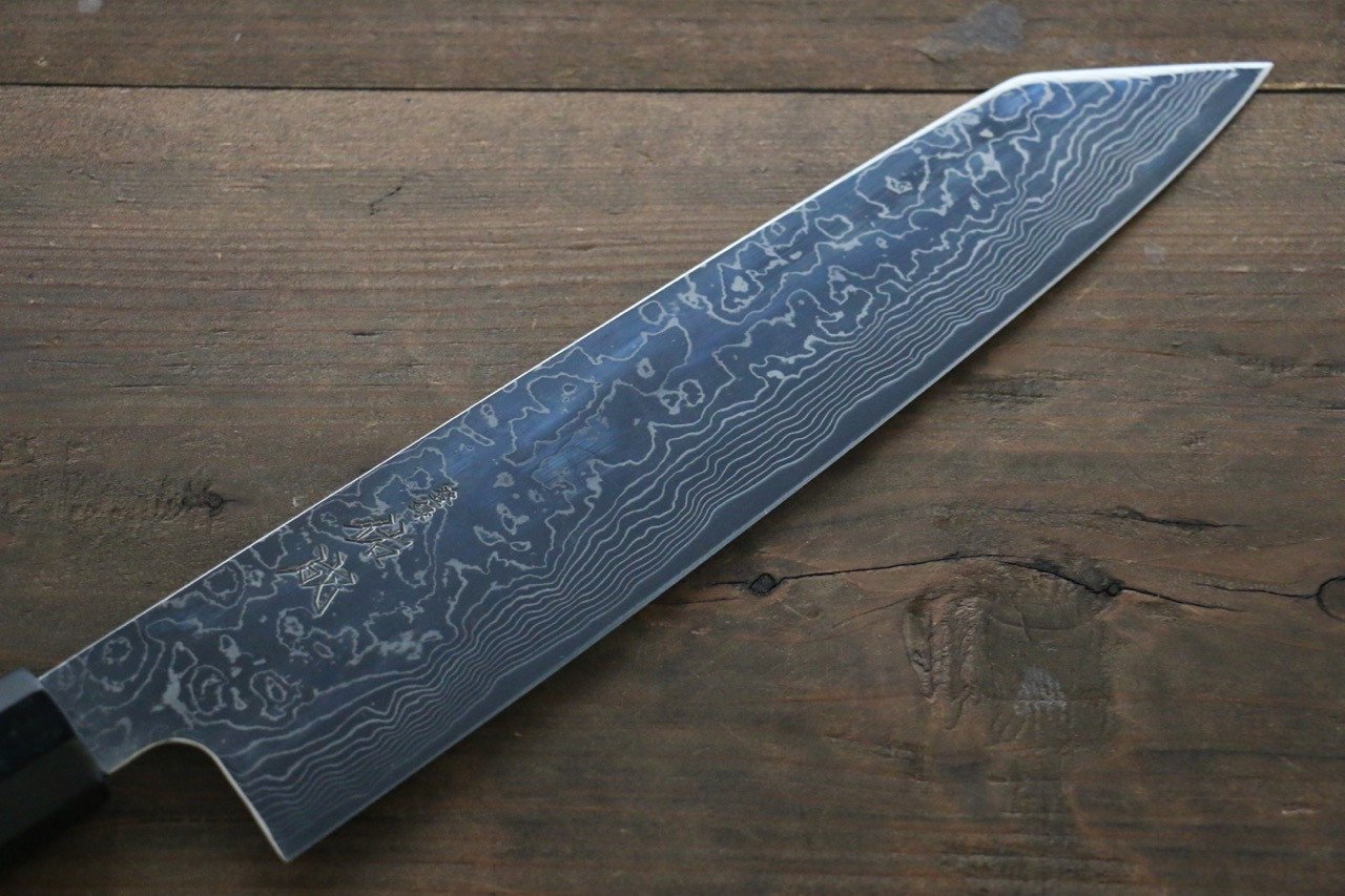 Sukenari SG2 Damascus Kiritsuke Gyuto 240mm with Shitan Handle - Seisuke Knife