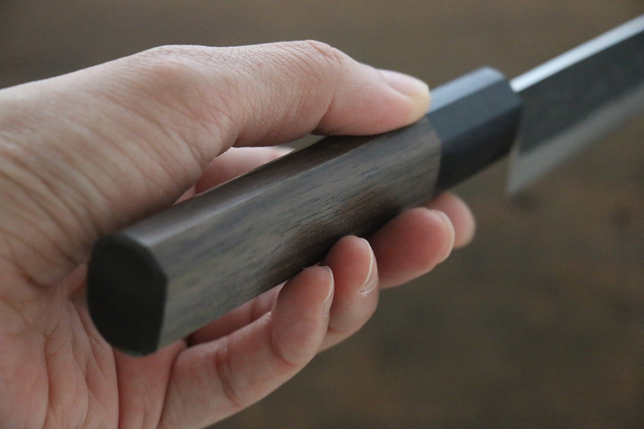 Yu Kurosaki Blue Super Clad Hammered Kurouchi Petty Japanese Chef Knife 120mm - Seisuke Knife