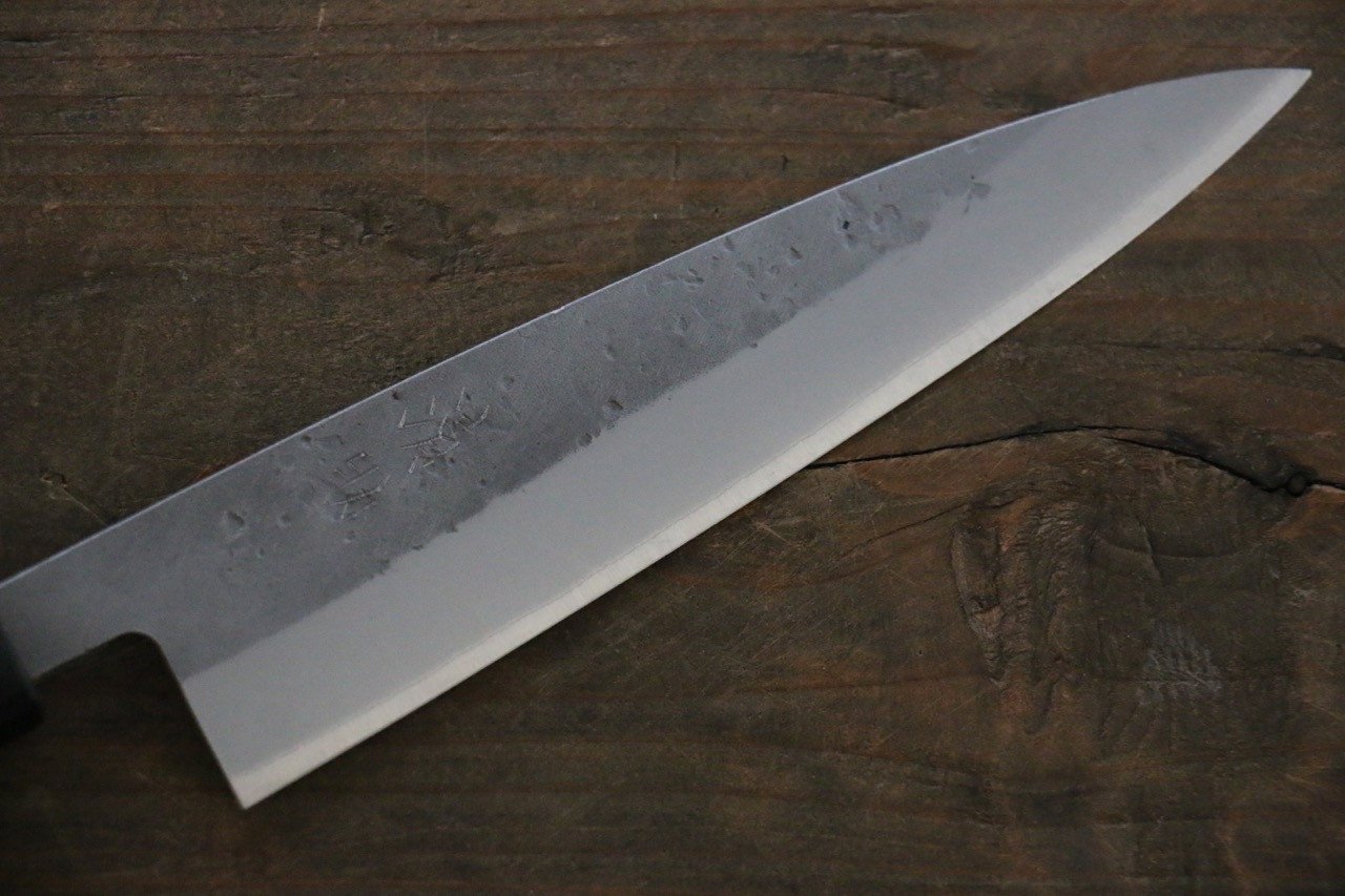 Seisuke Blue Steel No.2 Nashiji Petty-Utility 135mm Chestnut Handle - Seisuke Knife